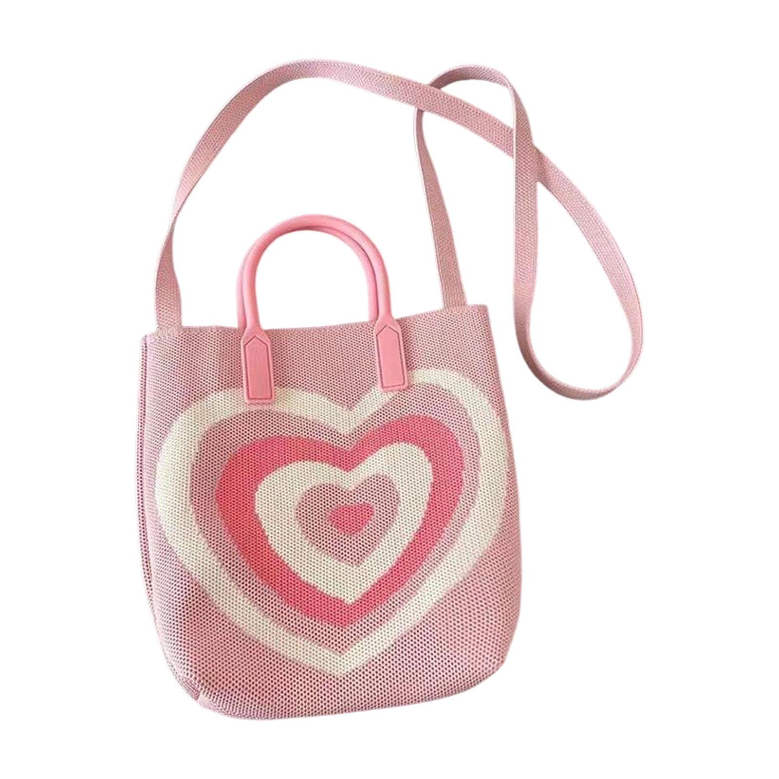 Enakshi Women Woven Tote Bag Pouch Purse Top Handle Handbag For Party Summer Outdoor Pink|Clothing, Shoes & Accessories | Womens
