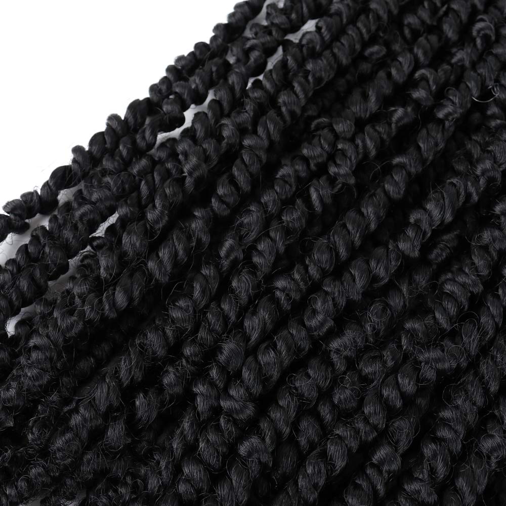 18 Inch Pre-Twisted Passion Twist Hair 6 Packs Passion Twist Crochet Hair Pre-Looped Synthetic Braiding Hair For Black Women (14
