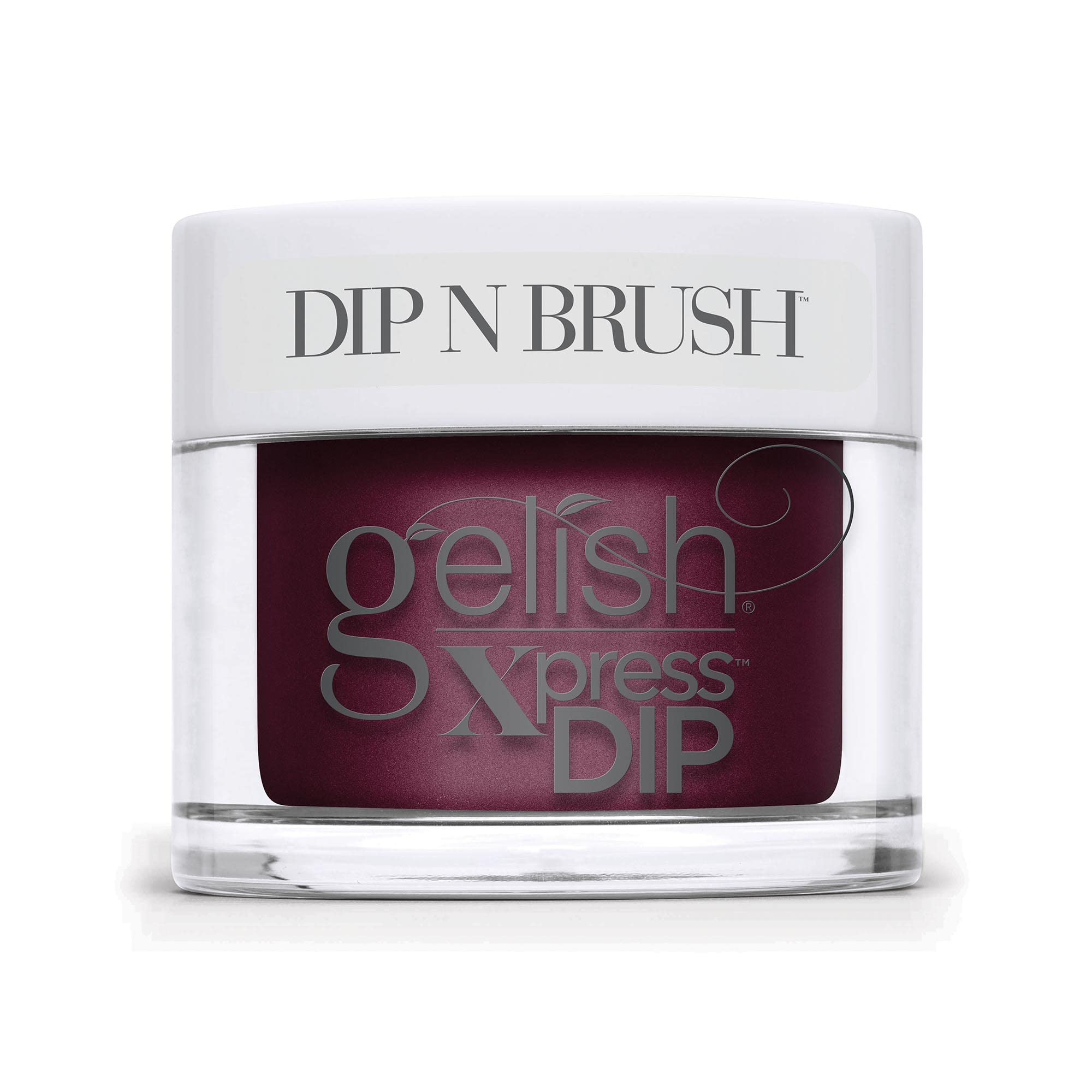 Gelish Fall Collection Plaid Reputation (Tartan The Interruption) Burgundy Nail Dip Powder, Vibrant Color, Professional Quality,