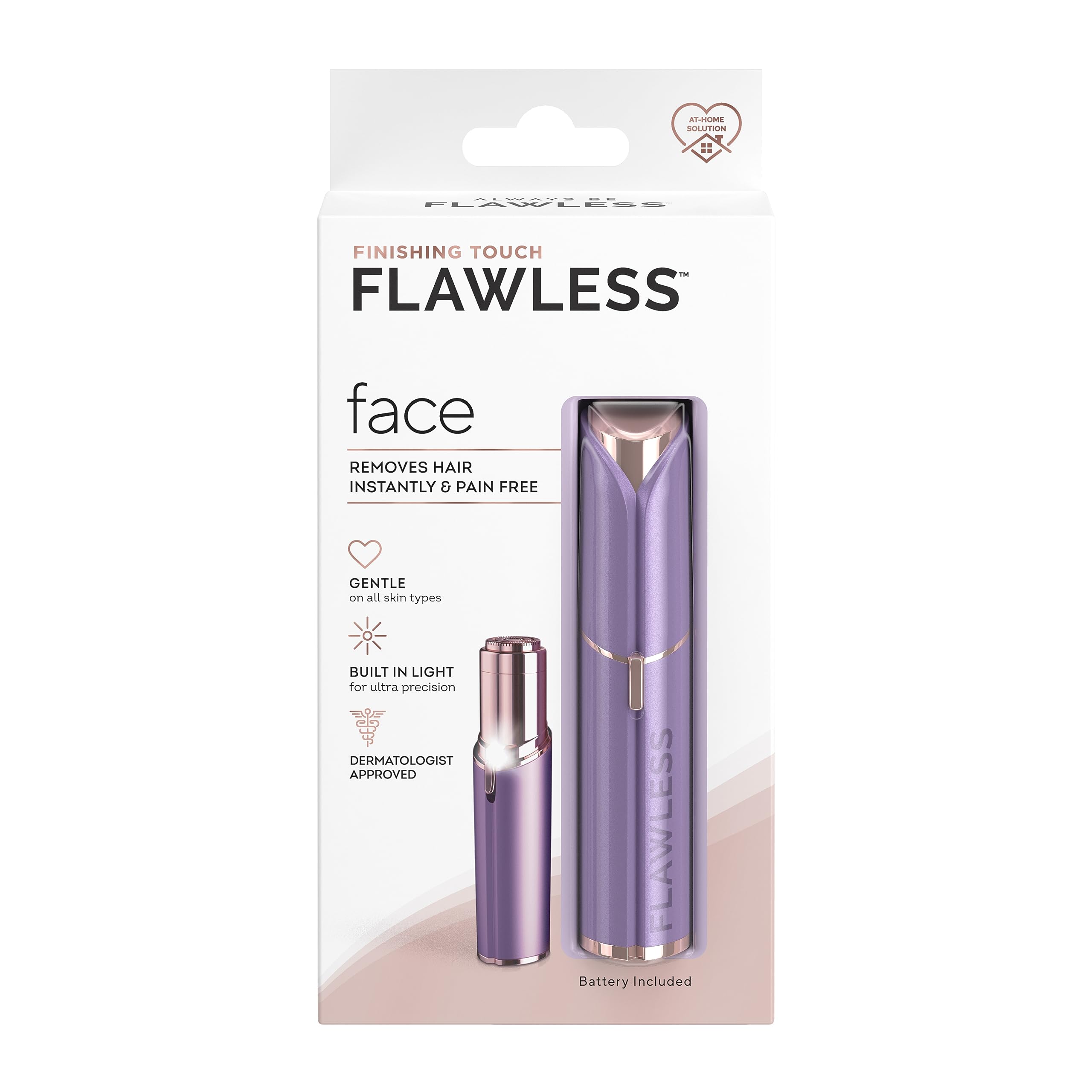 Finishing Touch Flawless Women's Painless Hair Remover, Lavender/Rose Gold
