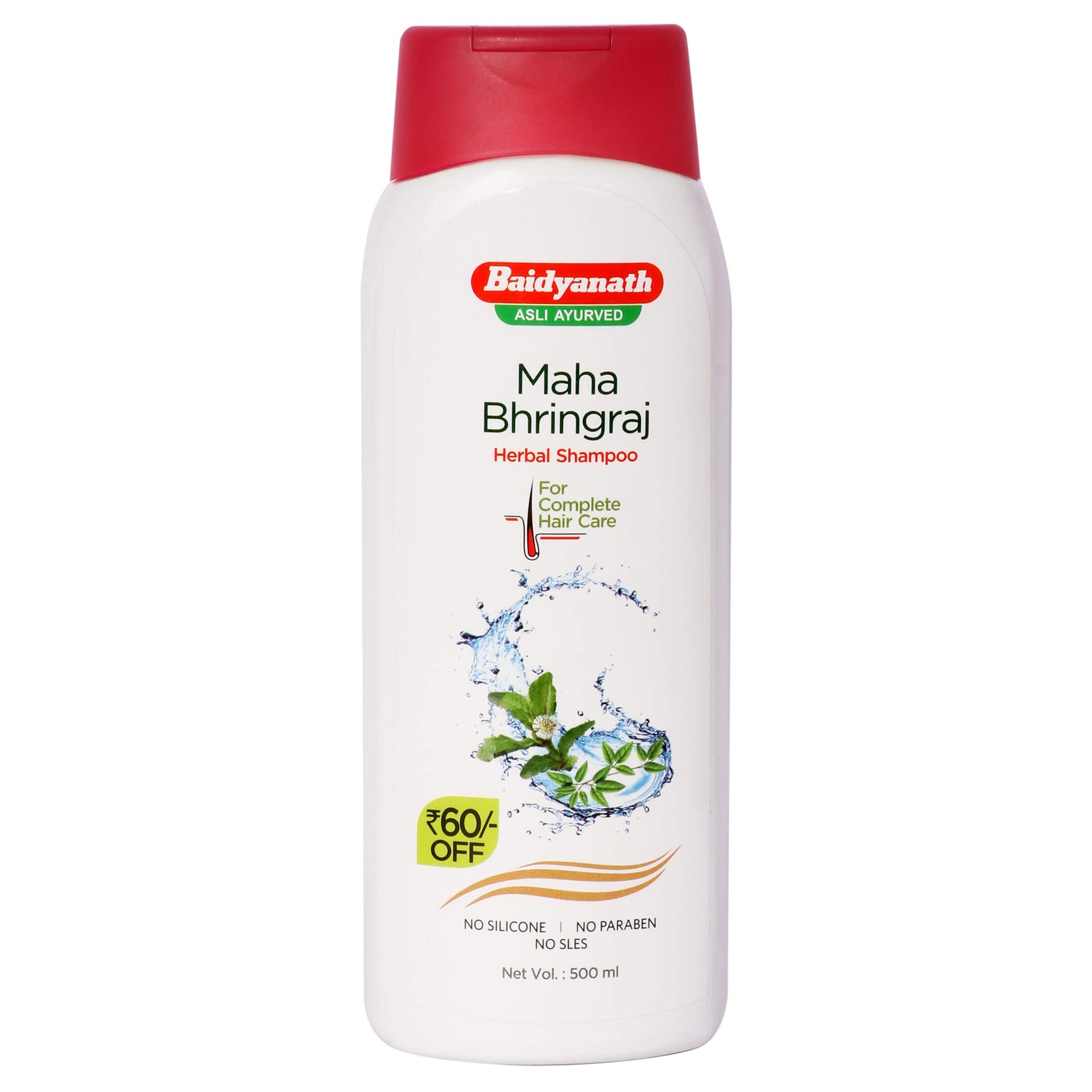 Baidyanath Asli Ayurved Jhansi Mahabhringraj Shampoo, 500 Ml