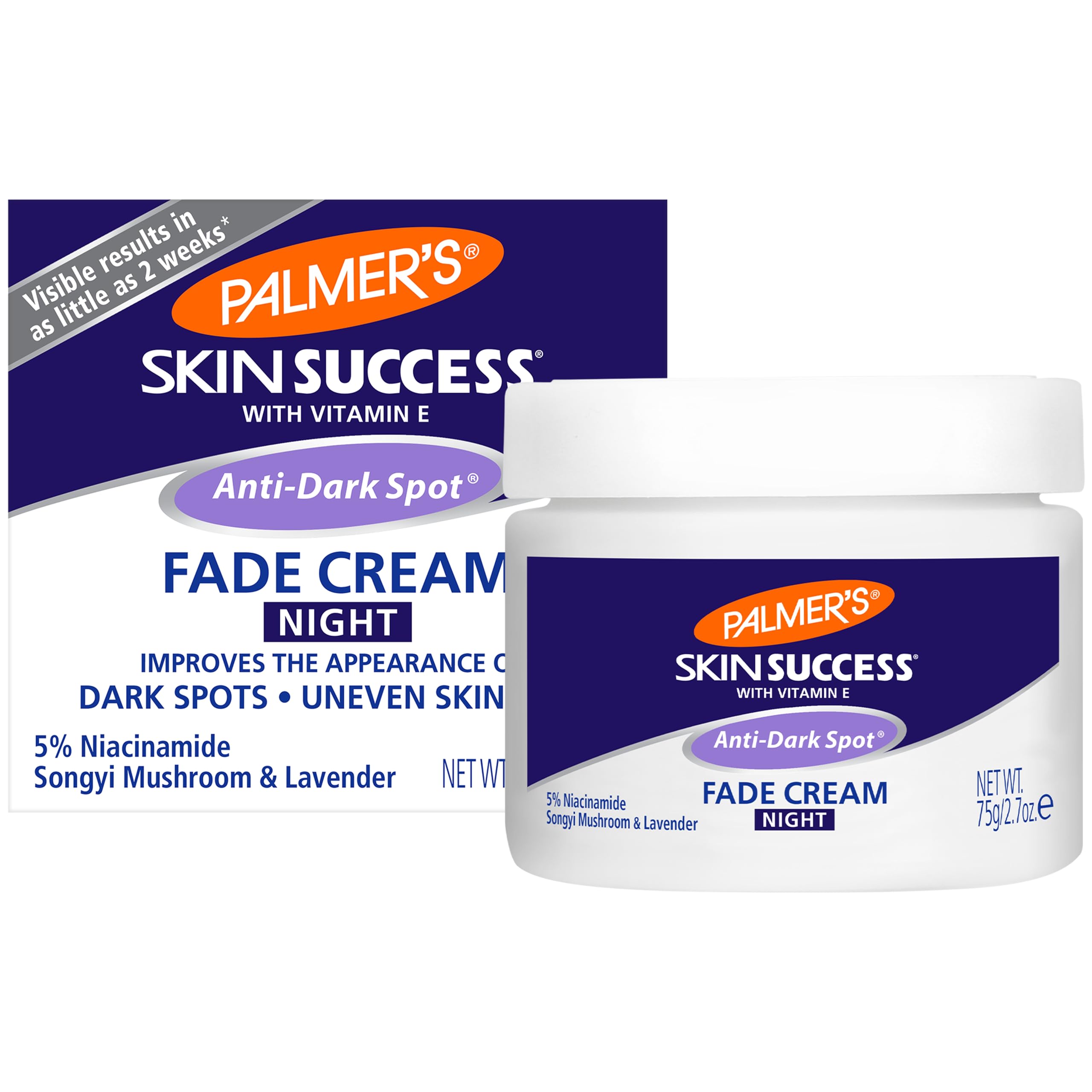 Palmer's Skin Success Anti-Dark Spot Nighttime Fade Cream with Retinol & Niacinamide, Dark Spot Corrector for Face, Night Moistu
