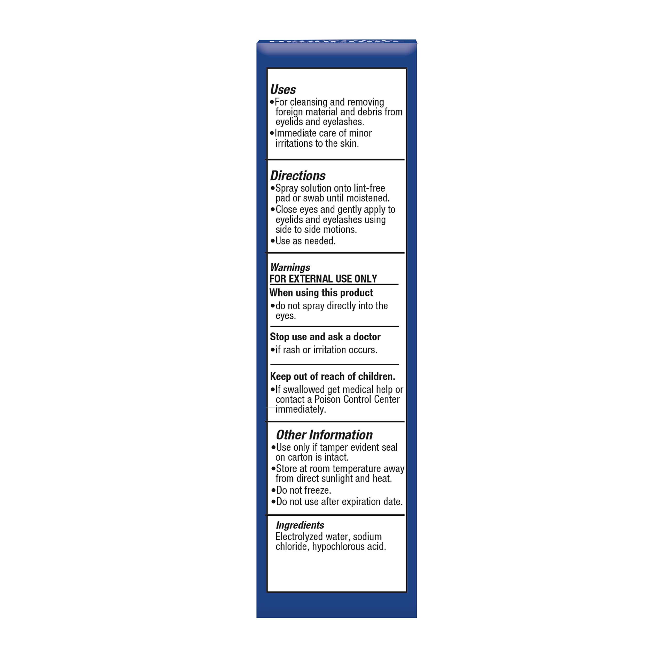OCuSOFT HypoChlor Spray - Non-Irritating Hypochlorous Acid Spray & Eyelid Cleanser Solution to Remove Oil & Debris- 2 fl oz