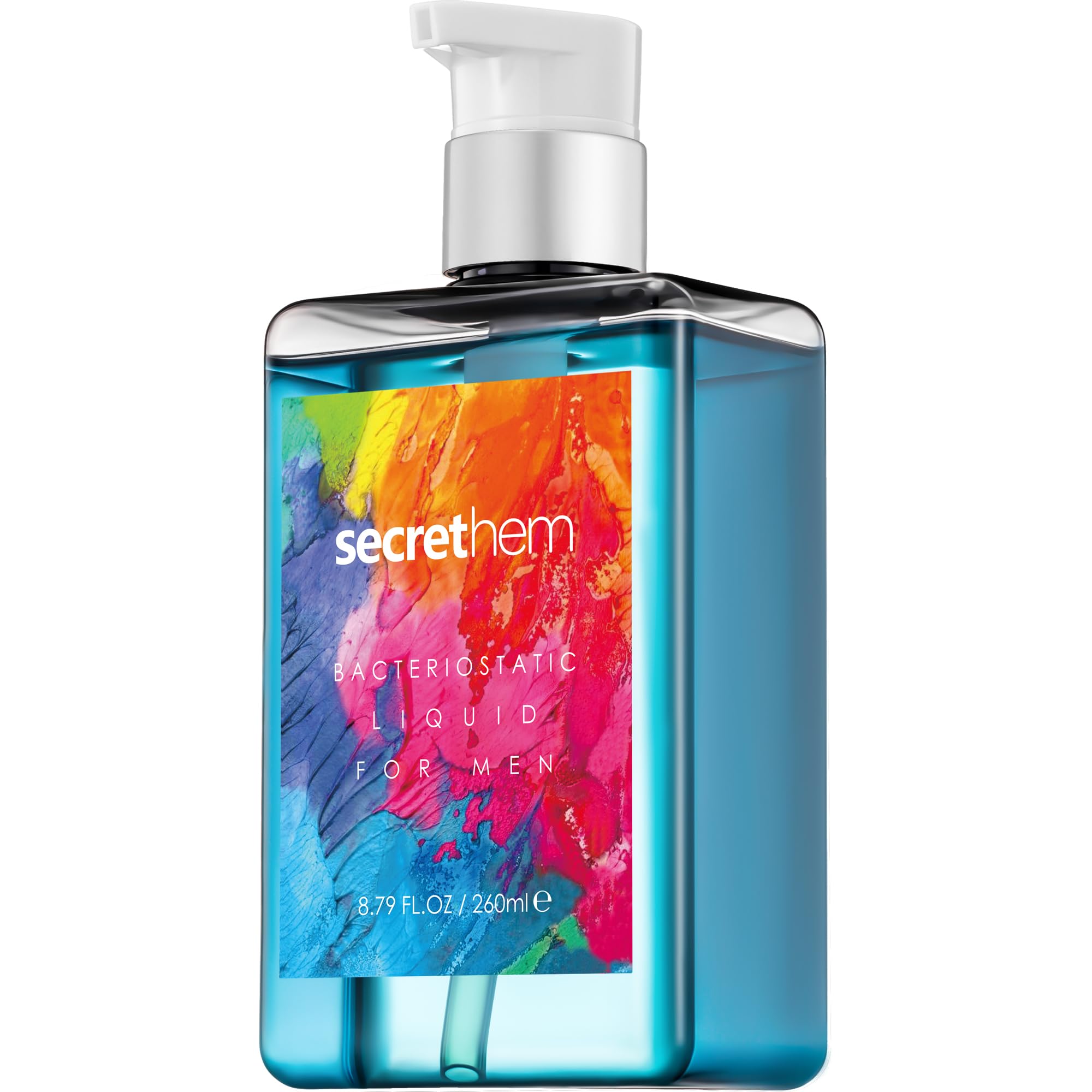 Secrethem Mens Intimate Wash, pH-Balancing Mint & Verbena Cleanser for Odor Control, Freshness & Sensitive Skin | 8.8 fl oz