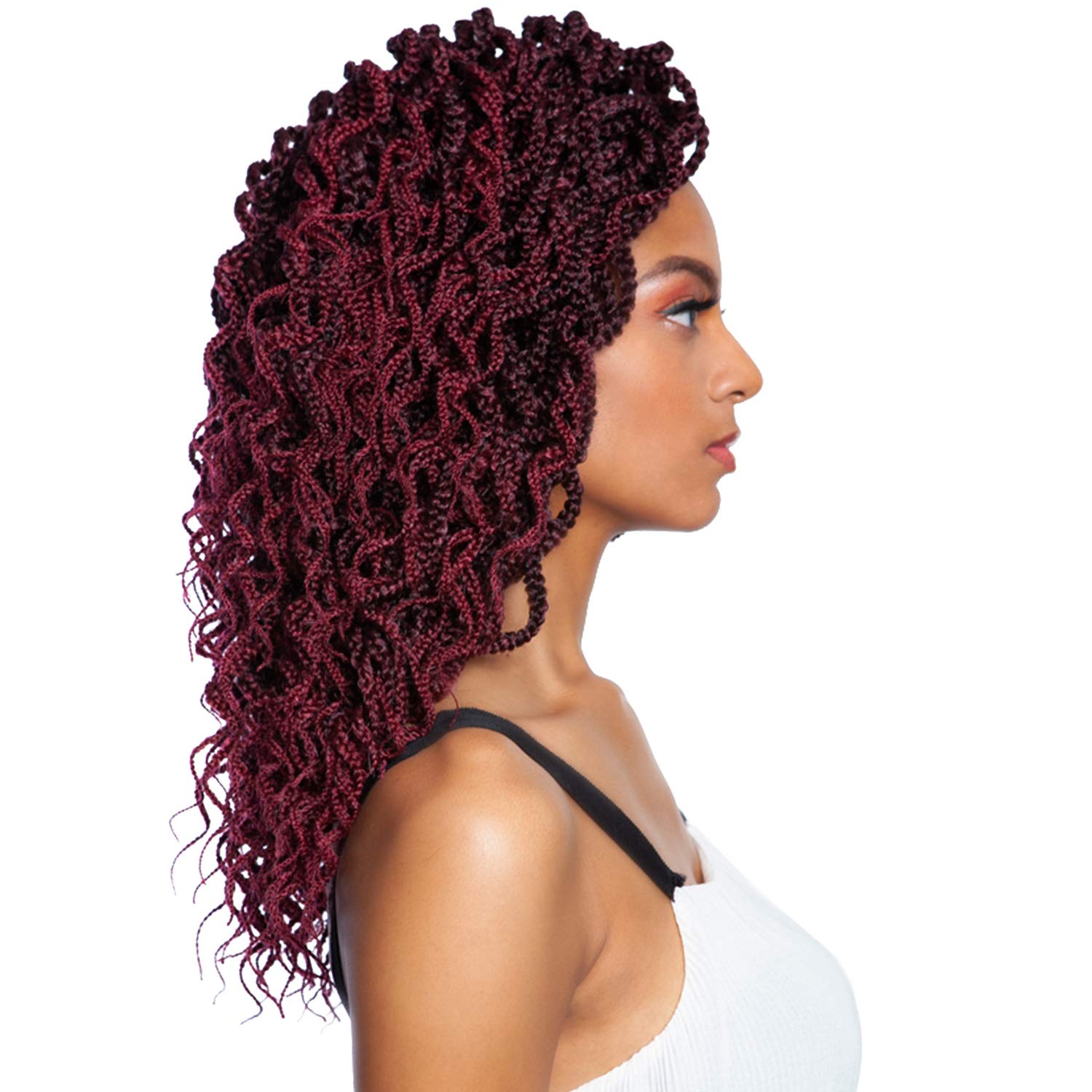 Multi Pack Deals! Mane Concept Synthetic Hair Crochet Braids 2X Wanda Box Braid 12'' (1-Pack, 1B)