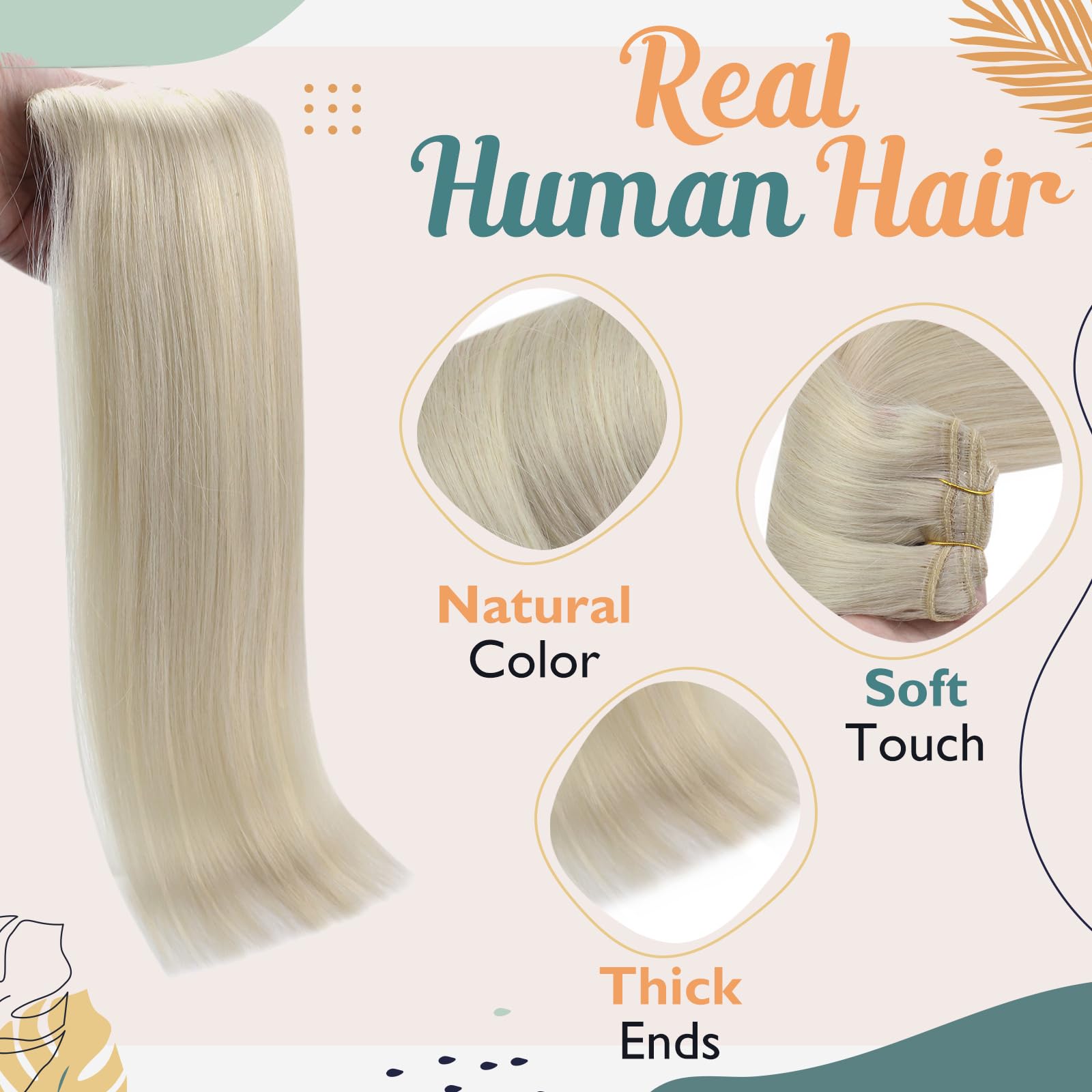 Sunny Blonde Clip In Hair Extensions Real Human Hair Blonde Hair Clip In Extensions Platinum Blonde Clip In Human Hair Extension