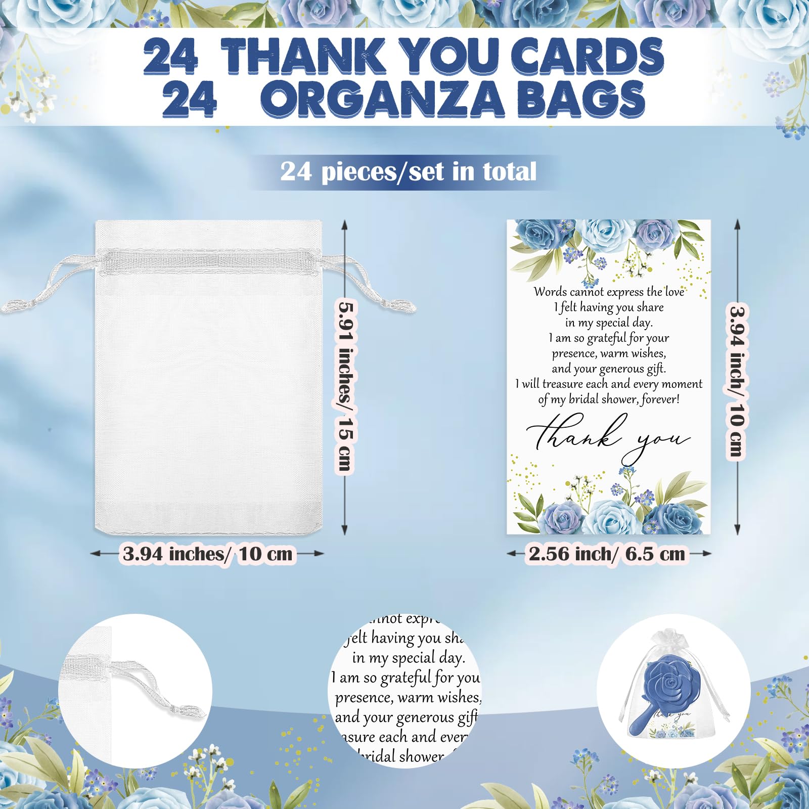 Wenqik 24 Sets Bridal Shower Favors Rose Compact Mirrors Bulk Wedding Favors For Guests Rose Compact Handheld Mirrors With Thank