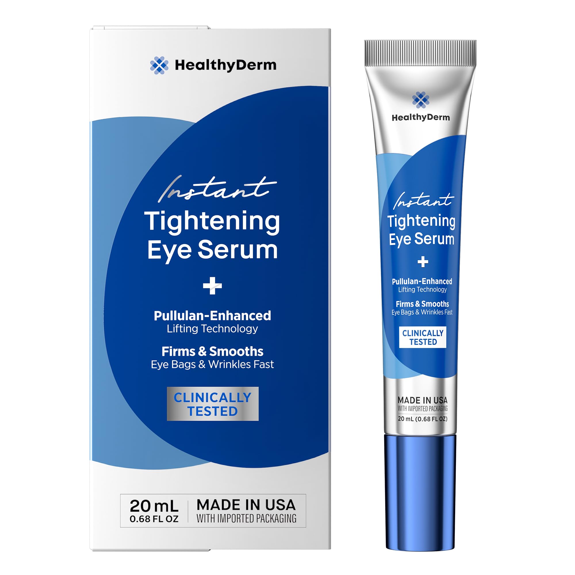 Instant Under Eye Lift Serum - Reduces Eye Bags, Wrinkles, Puffy Eyes, Dark Circles & Crows Feet in Minutes - Advanced Firming P