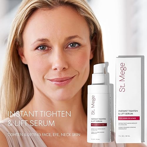St. Mege Face Lift Cream - Instant Skin Tightening & Eye Lift, 1 oz, Smooths Loose Skin in 2 Minutes, Anti-Aging Treatment