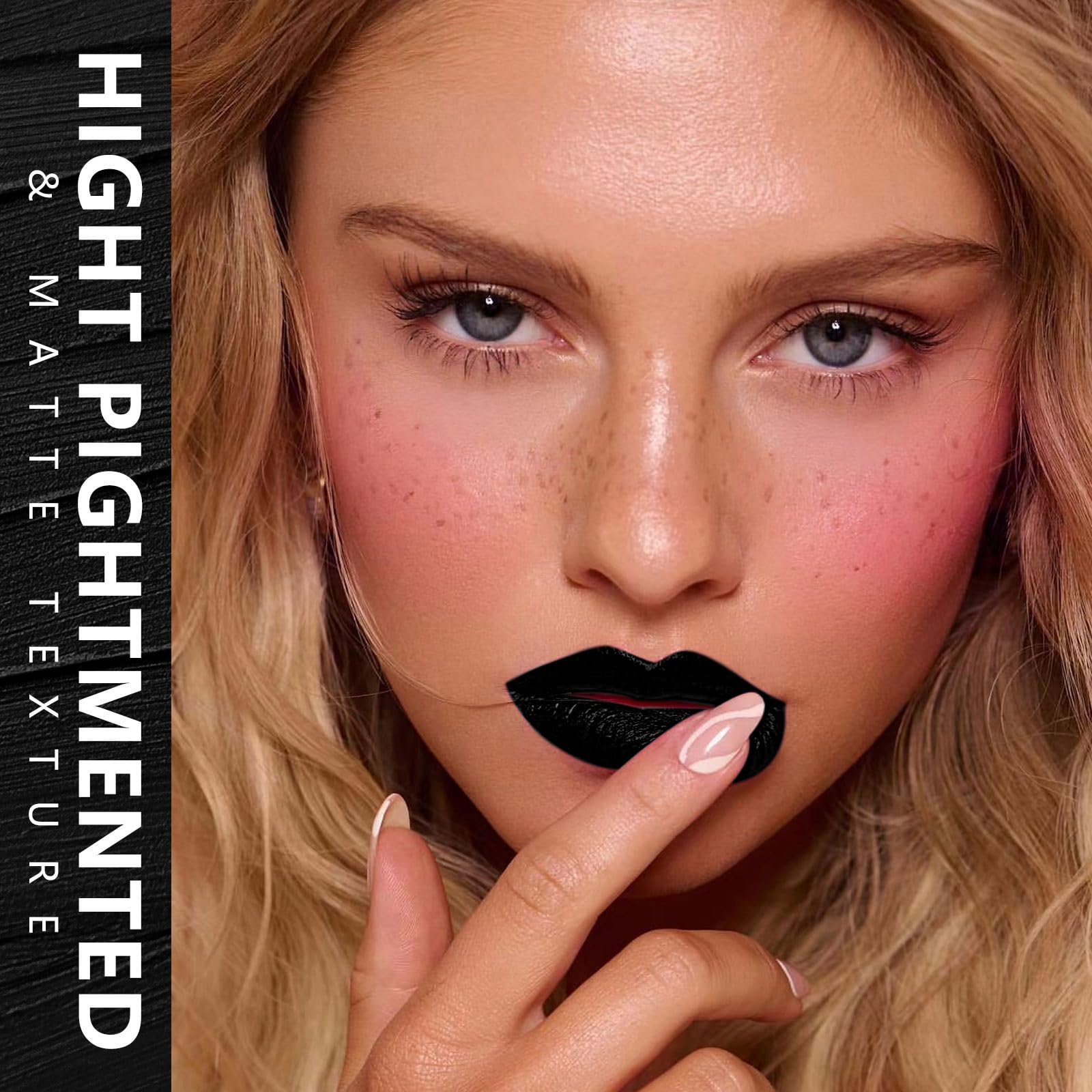 Maki Yika Black Lipstick For Women Color Stay Long Lasting Lipsticks, No Smudge Matte Liquid Lipstick Transferproof Cruelty-Free