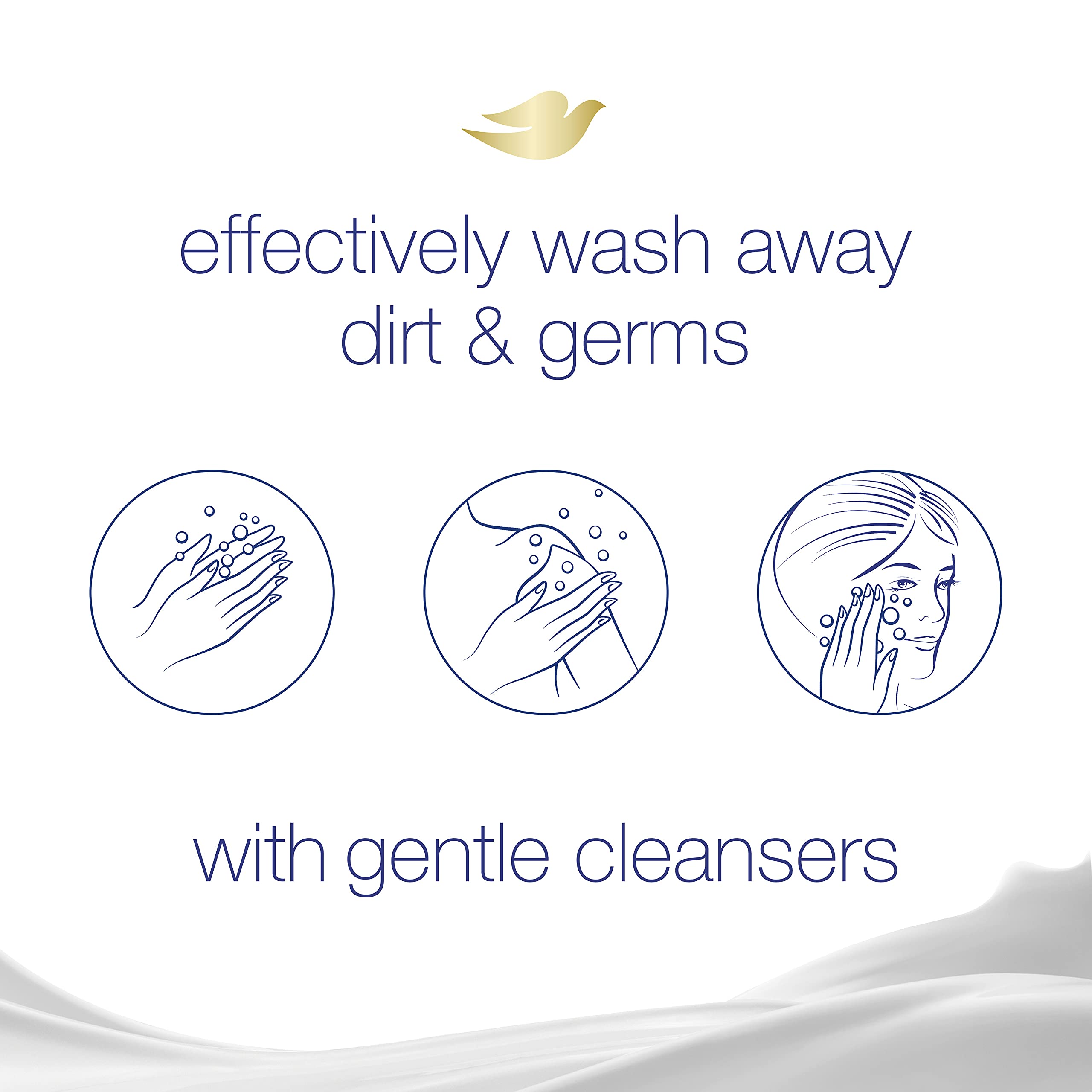 Dove Skin Care Beauty Bar For Softer Skin Cucumber And Green Tea More Moisturizing Than Bar Soap 3.75 Oz, 14 Bars