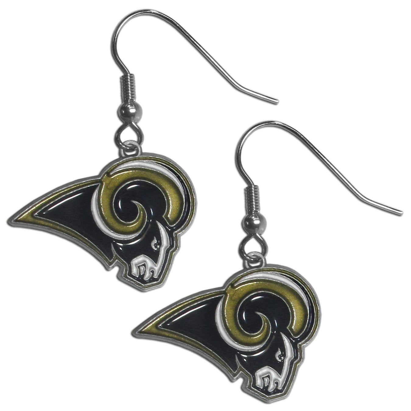 NFL Siskiyou Sports Womens Los Angeles Rams Dangle Earrings One Size Team Color