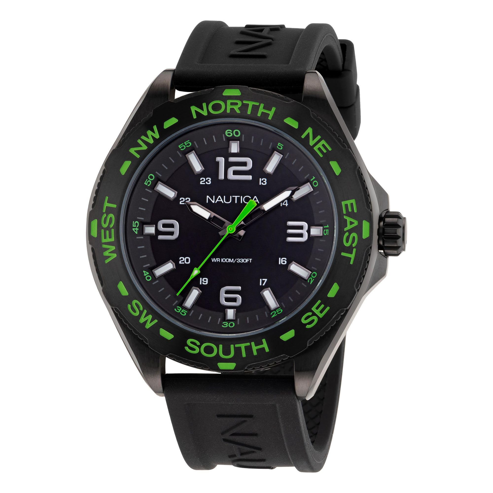 Nautica Clearwater Beach Men Black Round Dial Analog Watch  Napcws303