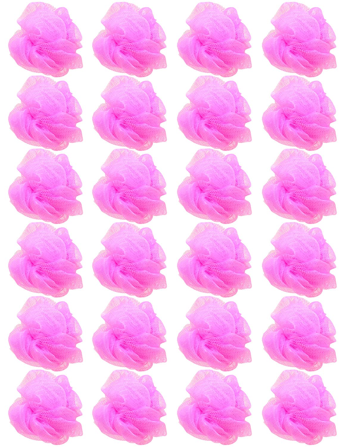 Loofah Lord 12 Pink Bath Or Shower Sponge Loofahs Pouf Mesh Wholesale Bulk Lot