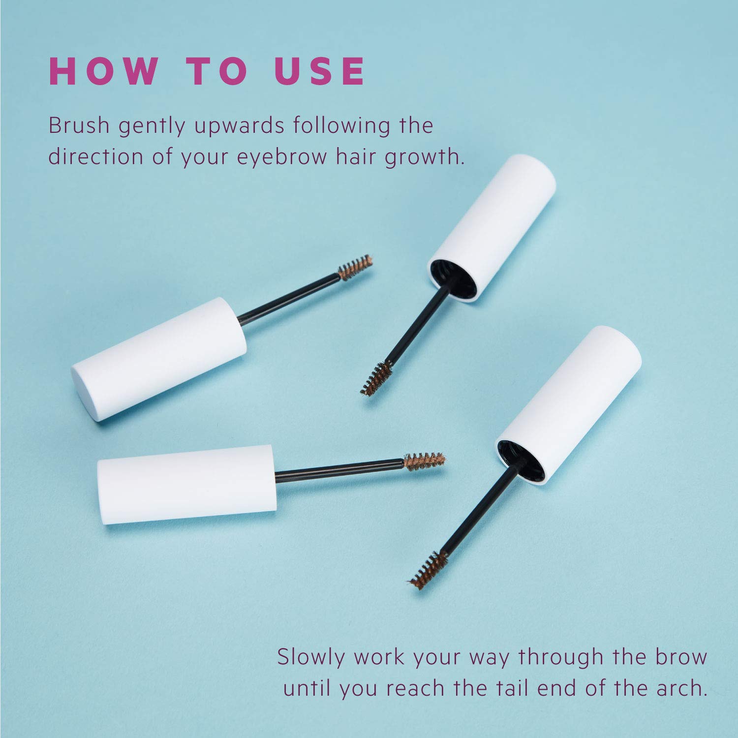 Eyebrow Gel By Flower Beauty | Fiber Fix Brow Gel | Tinted Brow Mascara & Fixative For Eyebrows | Vegan & Cruelty-Free | (Brunet
