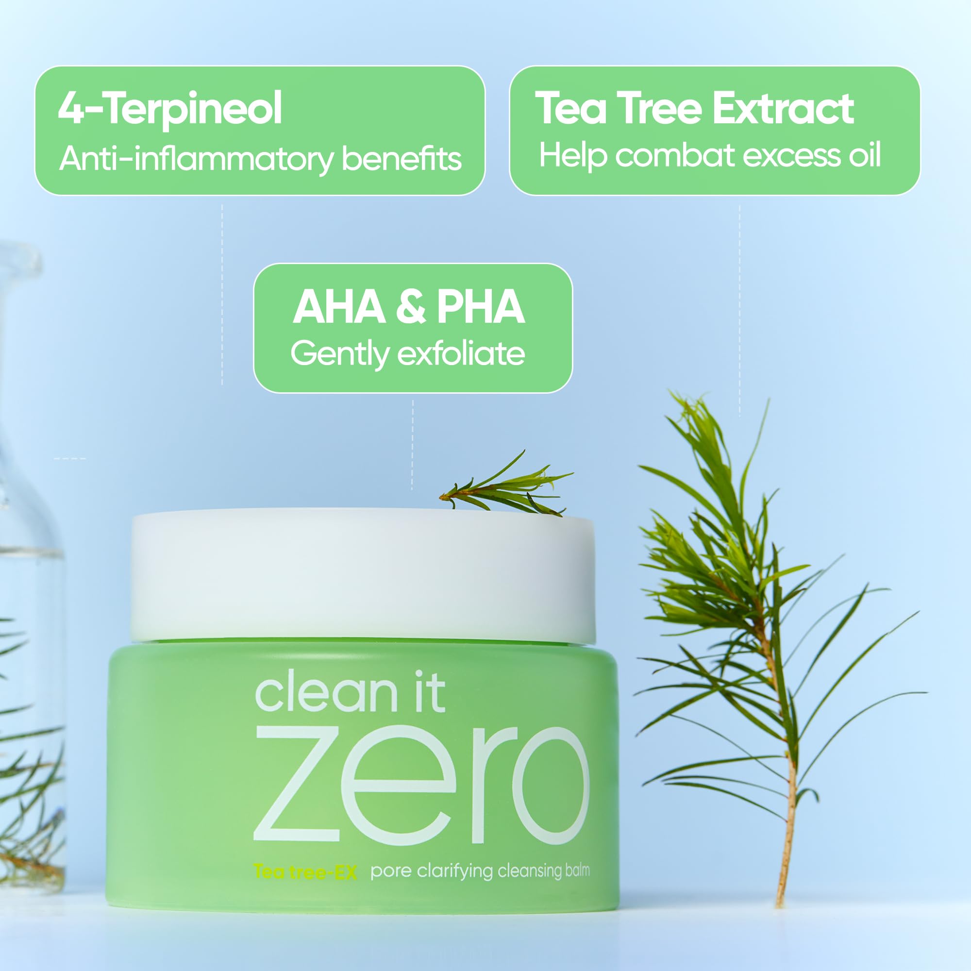 Banila Co Clean It Zero Pore Clarifying Cleansing Balm Big Size | Korean Makeup Remover, Cleanser For Oily And Acne Prone Skin |