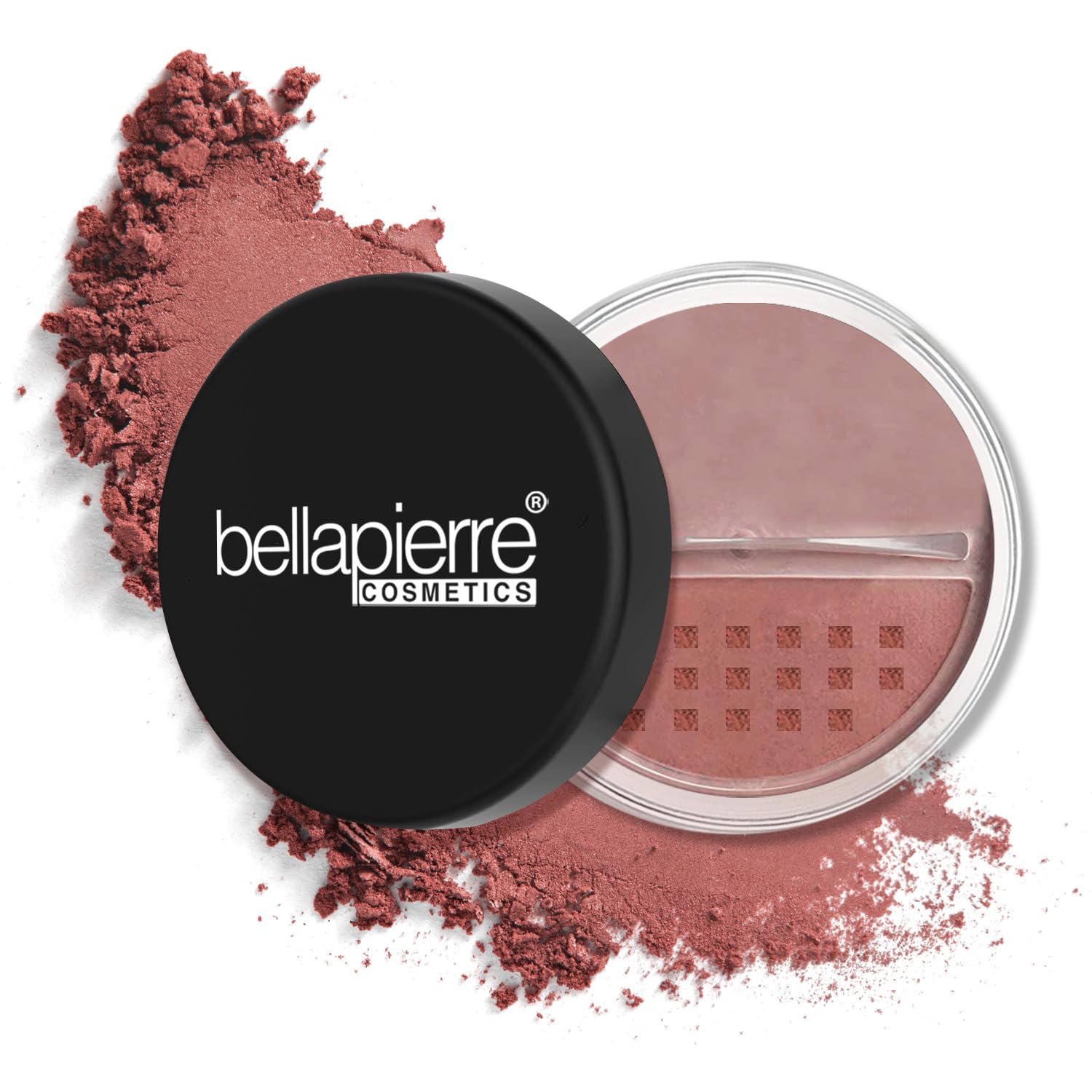 bellapierre Mineral Blush | Warm Dewy Complexion | Non-Toxic & Paraben Free | Hypoallergenic | Loose Powder - 0.3-Ounce - Suede
