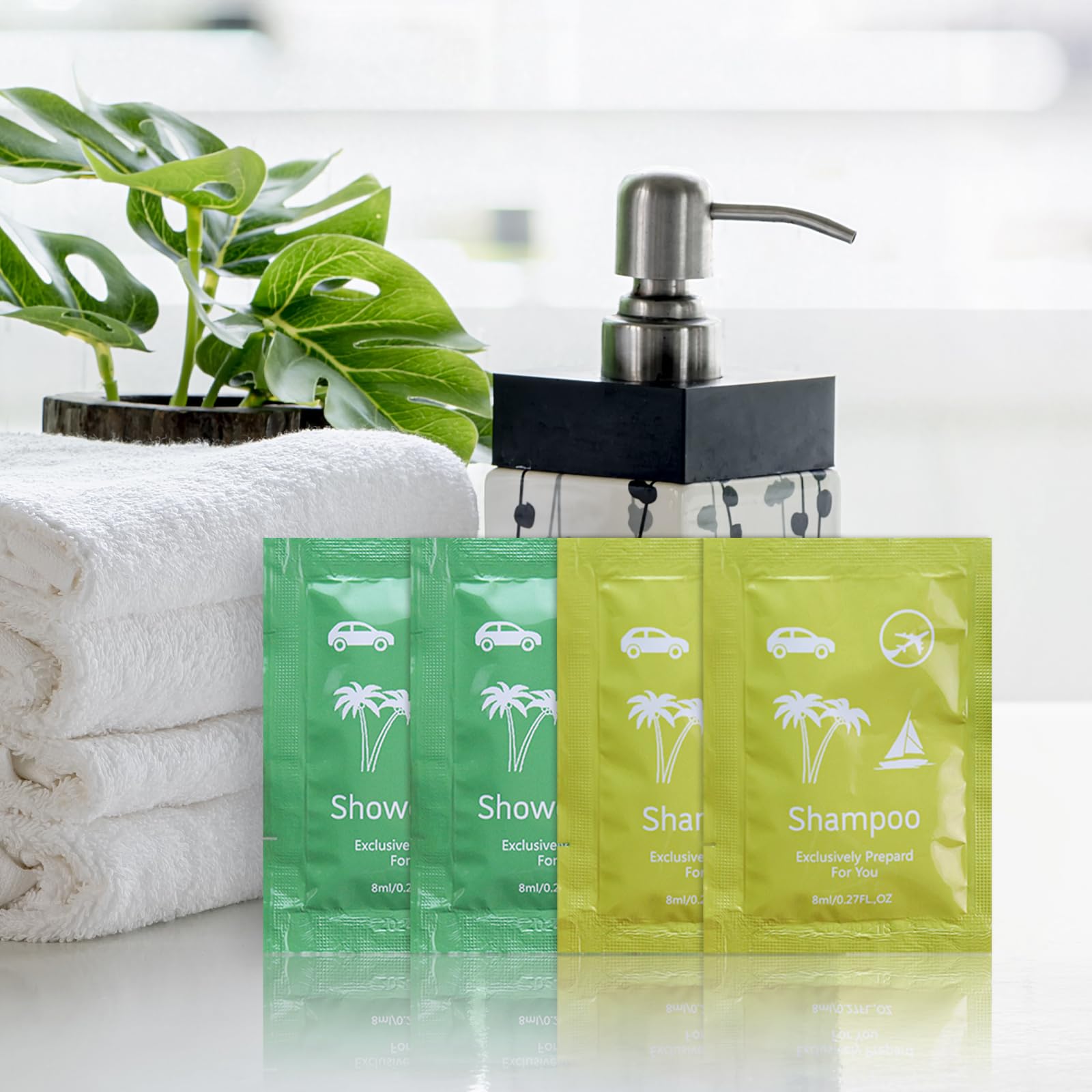 Bulk Hygiene Kits for Homeless ,Travel Size Body Wash and Shampoo Bulk 0.28fl Oz,Travel Size Shower Gel Set,Shampoo Bulk Travel