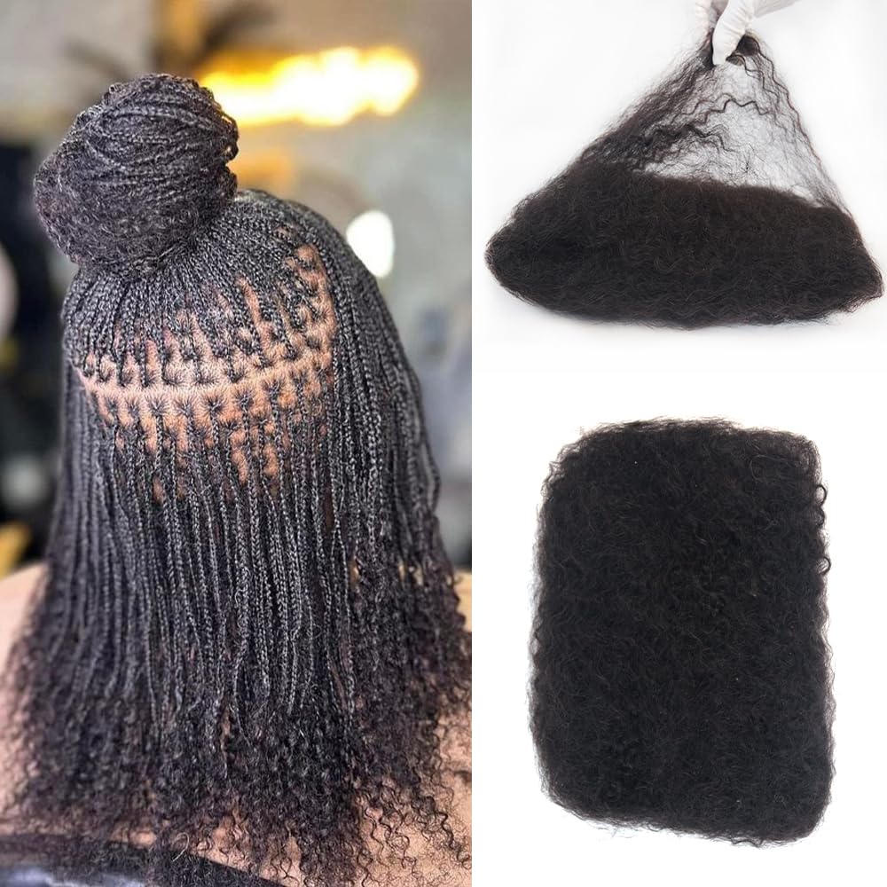 12 Inch MAYTSING Afro Kinkys Bulk Human Hair for Dreadlock Extensions, Micro Locs, Micro Twist, Repair Locs or Braiding 1oz/ 30 