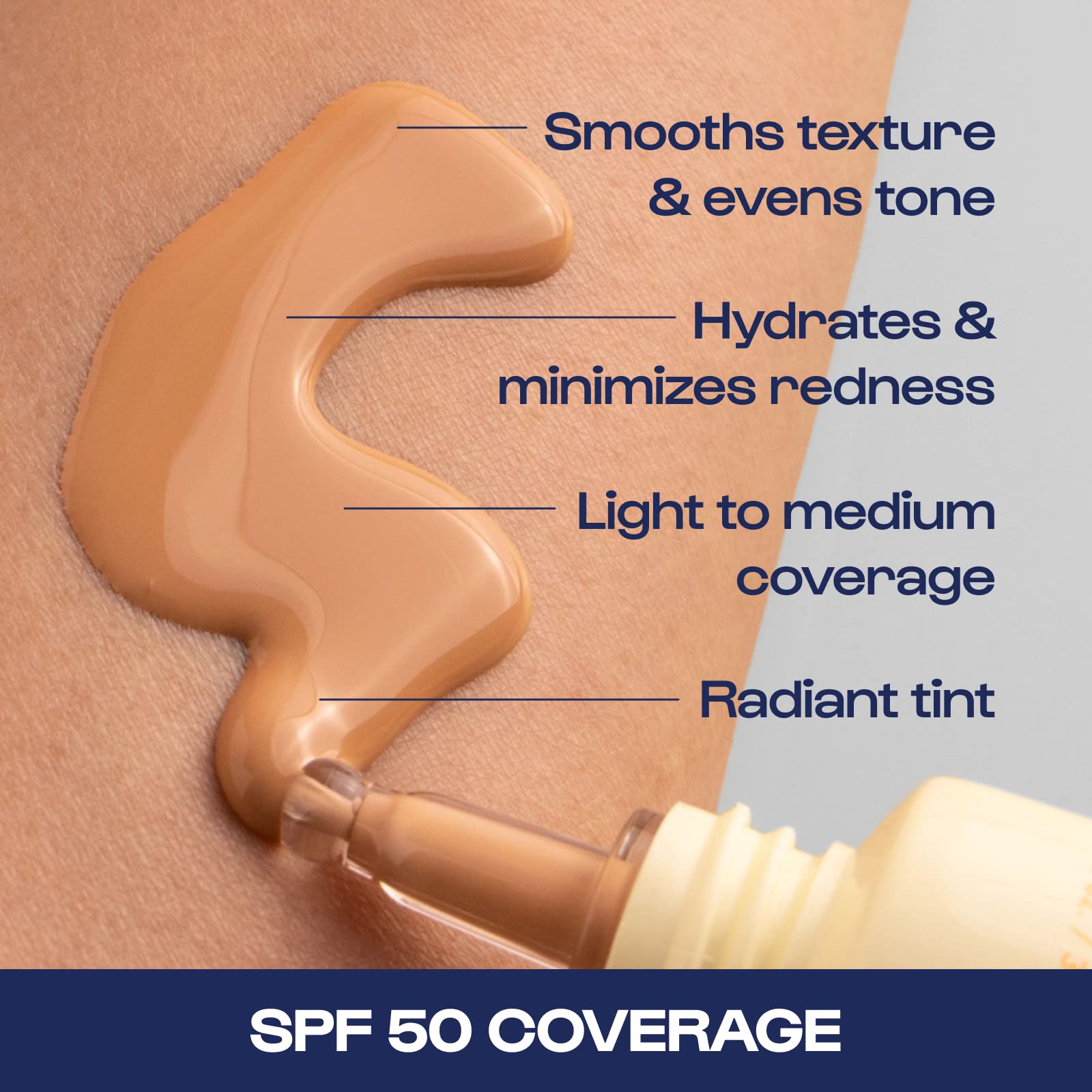Alleyoop Sunsational Tinted Moisturizer Sunscreen For Face Broad Spectrum Spf 50, 100% Mineral Sunscreen With Jojoba, Protects H