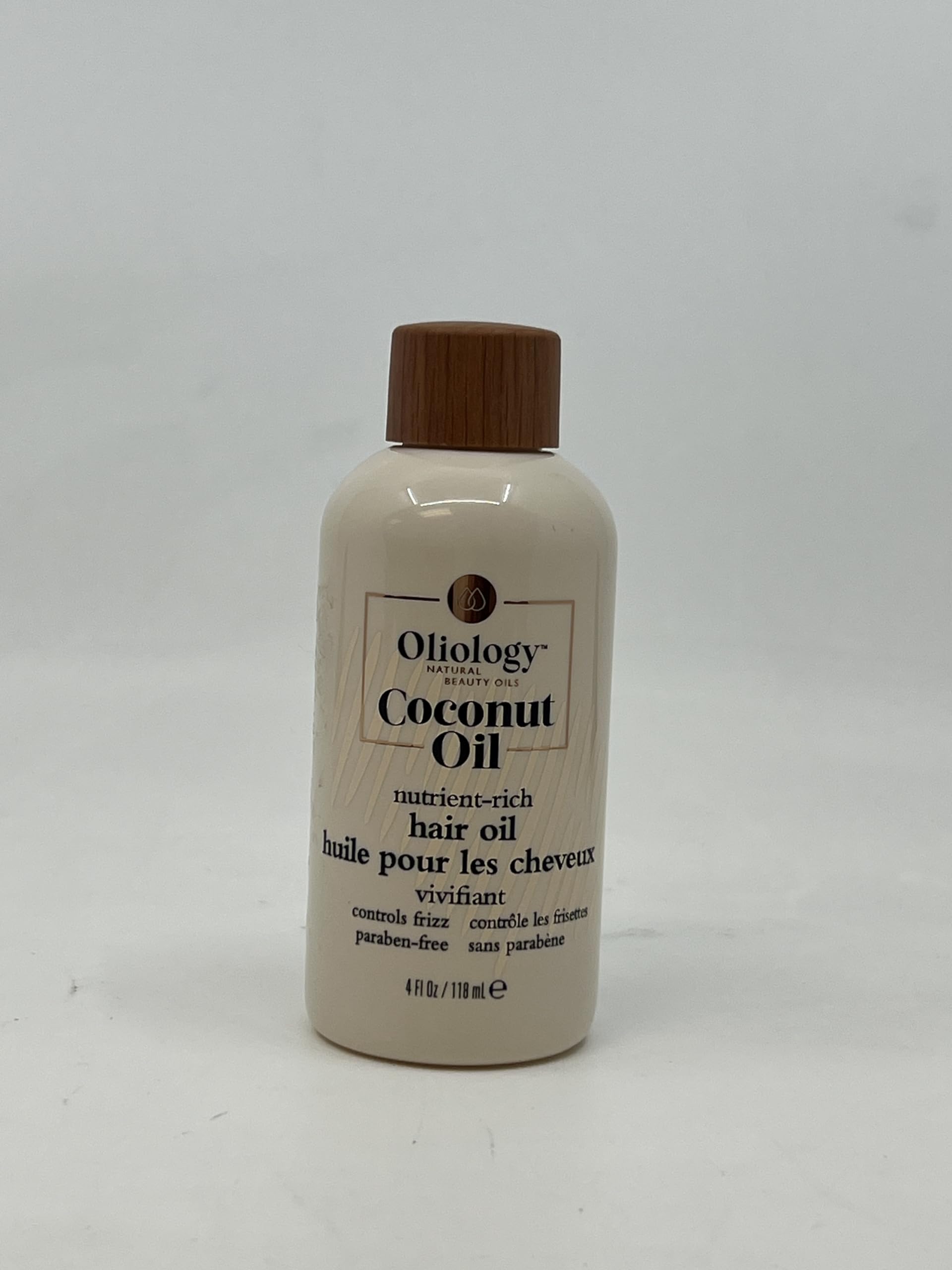 Oliology Coconut Hair Oil - Meds Split Ends, Controls Frizz, Hydrates & Softens - Lightweight Formula Helps Repair Distressed Ha