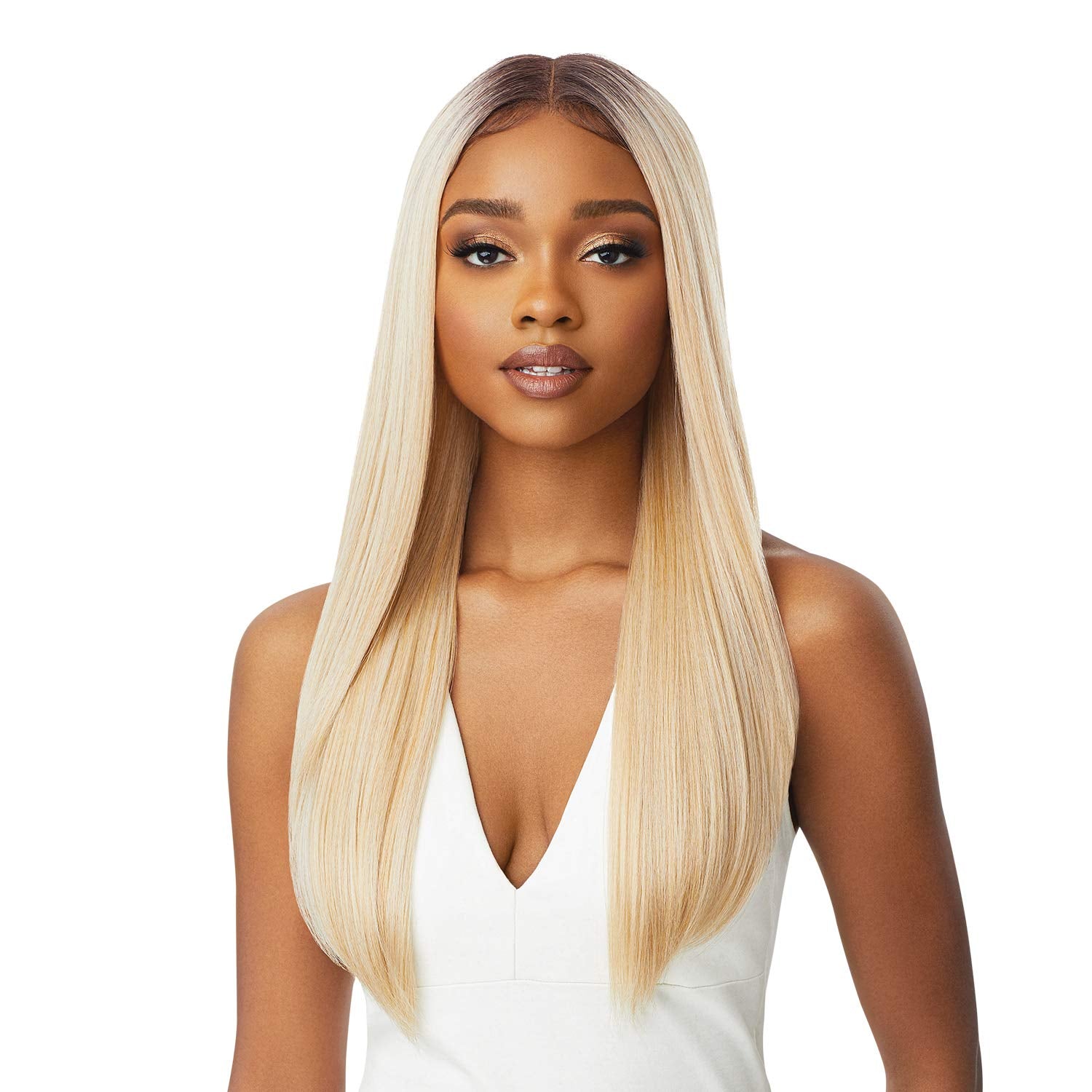 Outre HD Lace Front Wig Sleek Lay Part Chanelle (1)