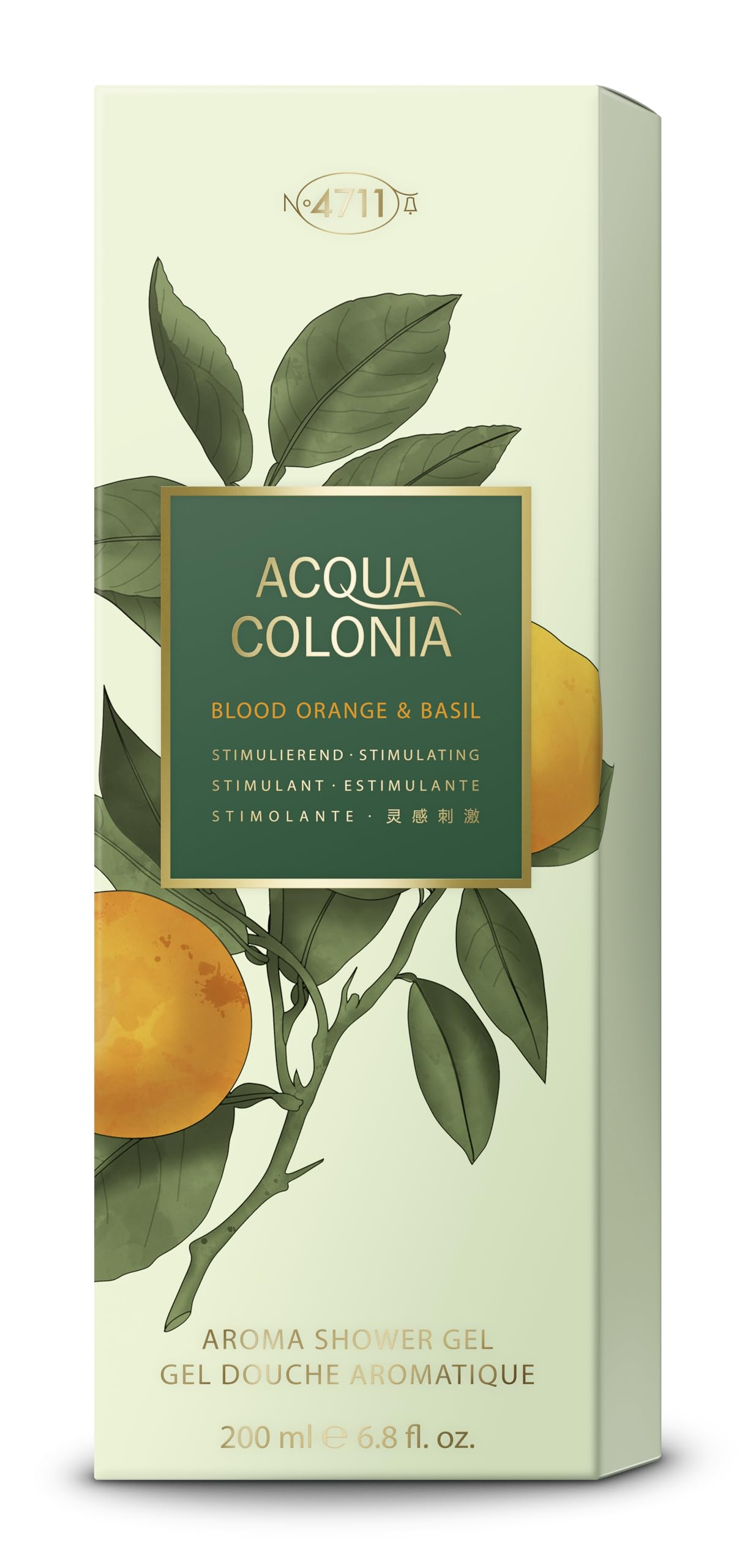 4711 Acqua Colonia Aroma Shower Gel, Blood Orange And Basil, 68 Ounce