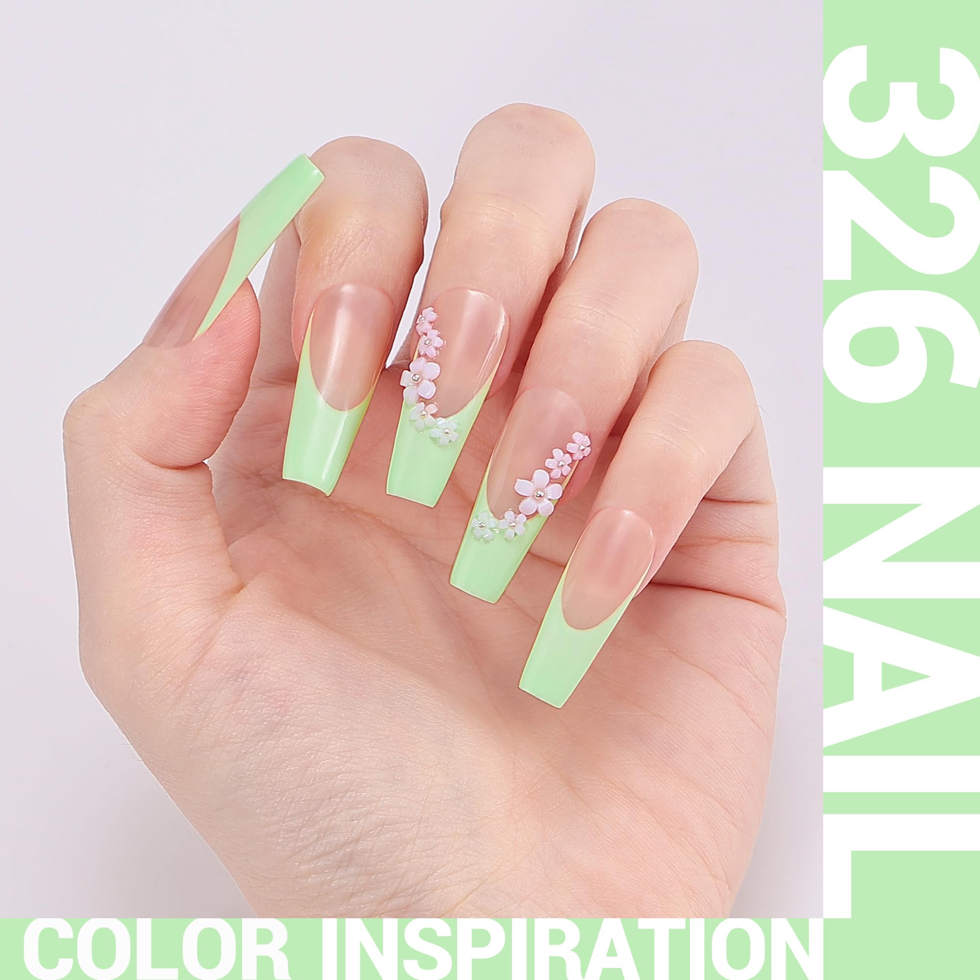 Melodysusie Thick Green Gel Nail Polish,0.5 Fl Oz Light Green Soak Off Uv Led Funny Bunny Gel Polish,Gift For Women Nail Art Man