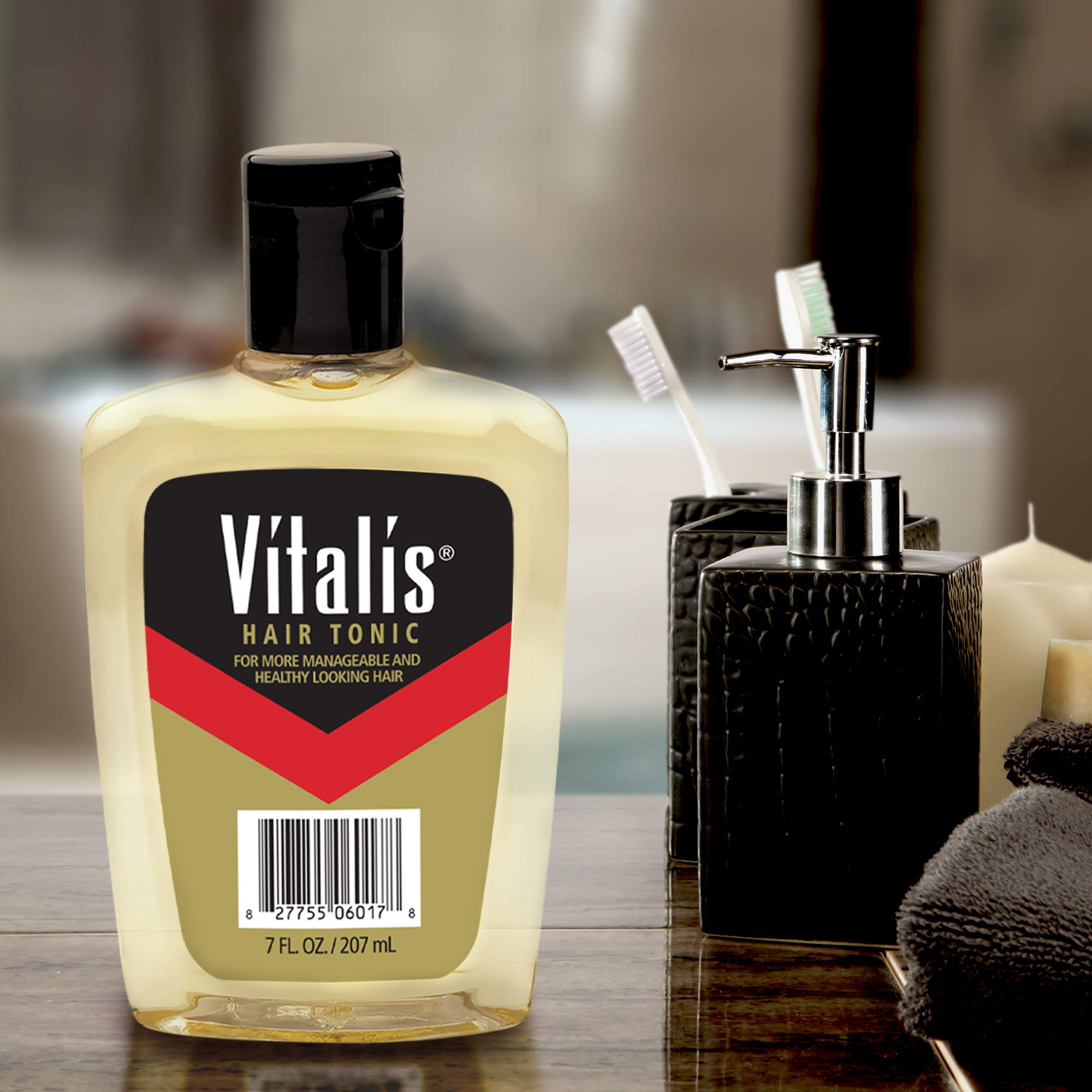 Vitalis Hair Tonic Pack of 3 - 7 Fl Oz Each, Model VT06017V1, Nourishing Formula for Healthy Hair