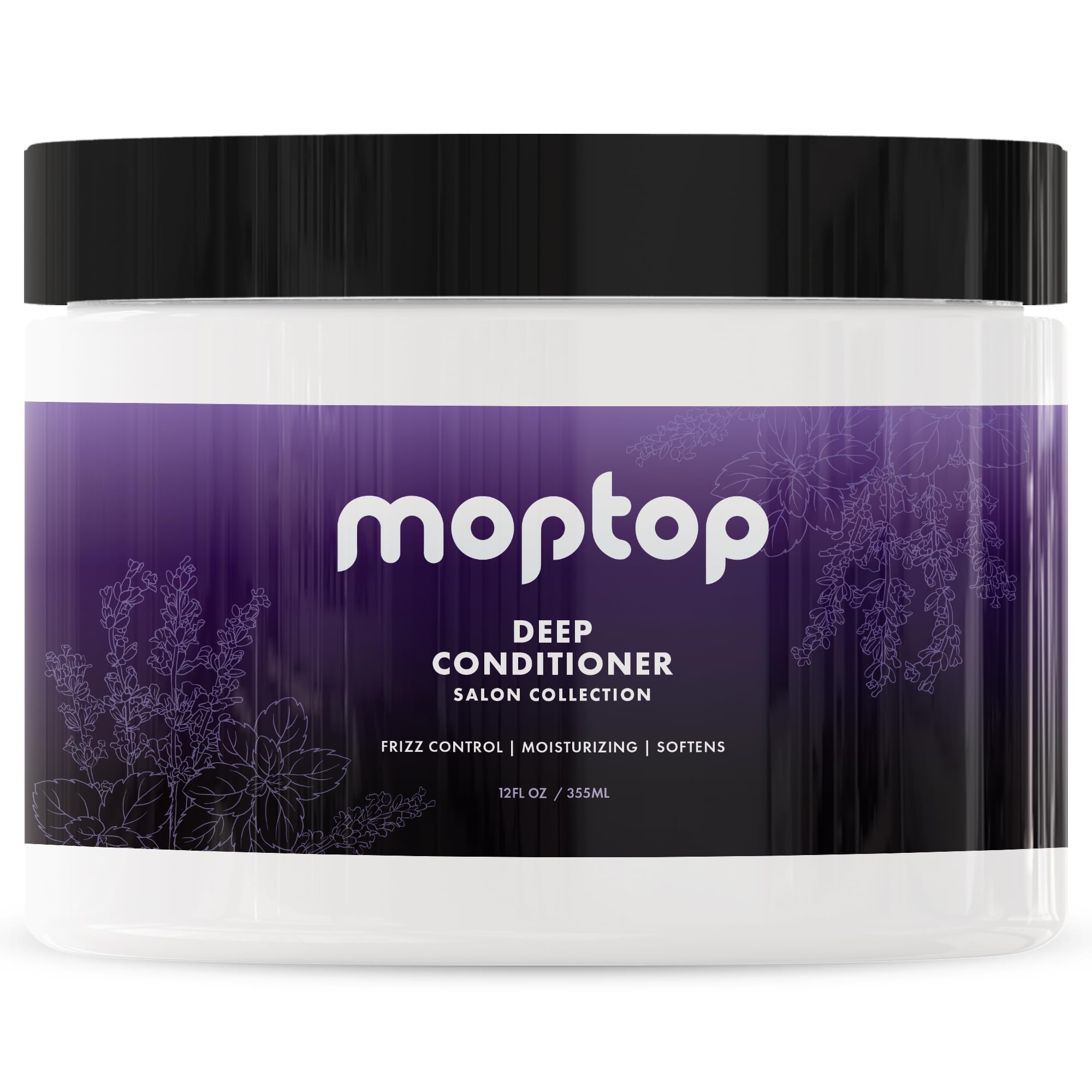 MopTop Salon Deep Conditioner, Hair Mask For All Hair Types, Hair Repair Cream, Intense Hydration For Dry, Damaged & Frizzy Curl