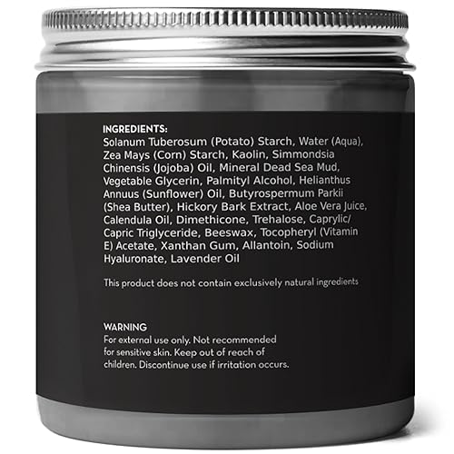 Pure Body Naturals Dead Sea Mud Mask - Face Mask and Body Mud for Acne, Blackheads, and Oily Skin - Facial Self Care for Men and