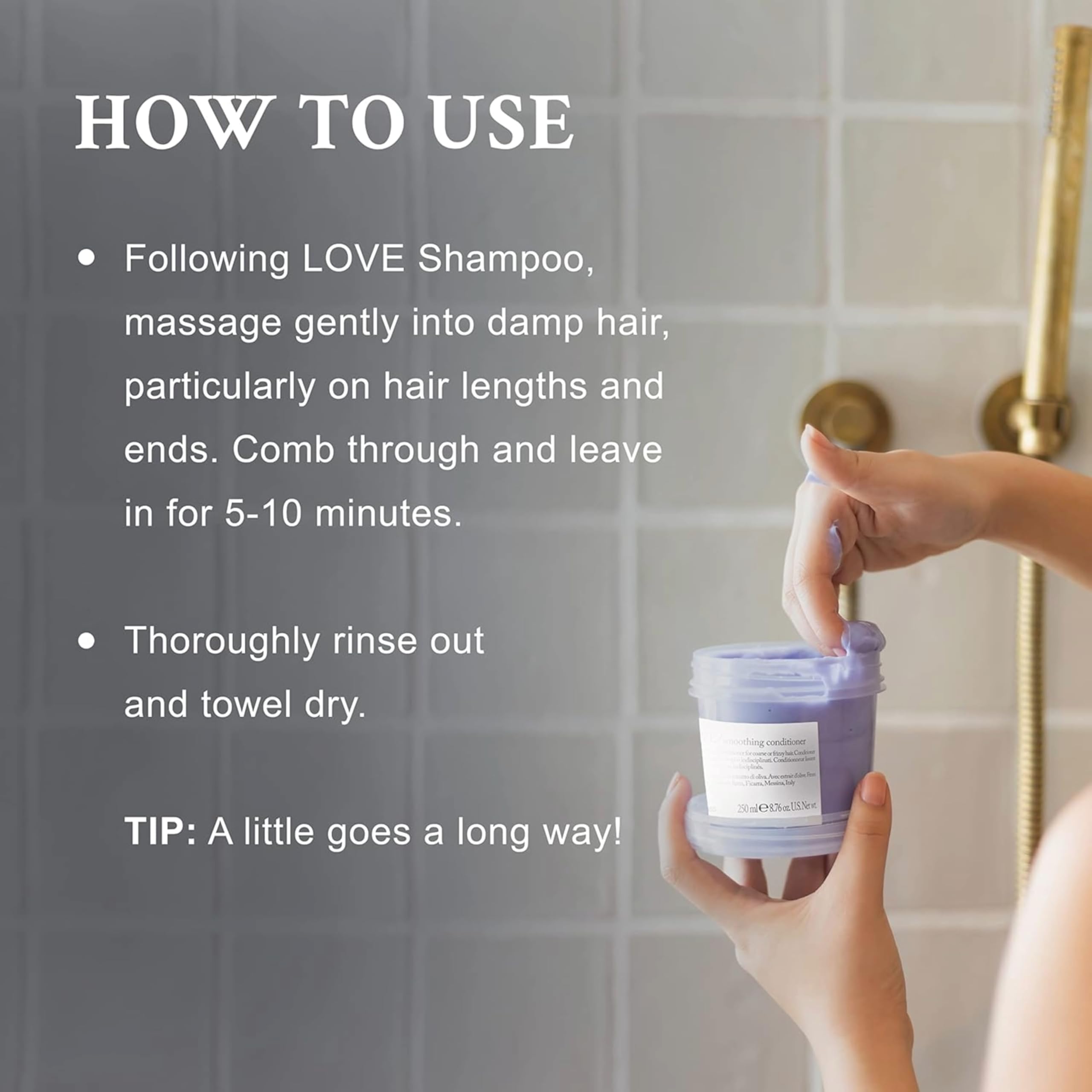 Davines LOVE Smoothing Conditioner, 2.63 fl. oz.