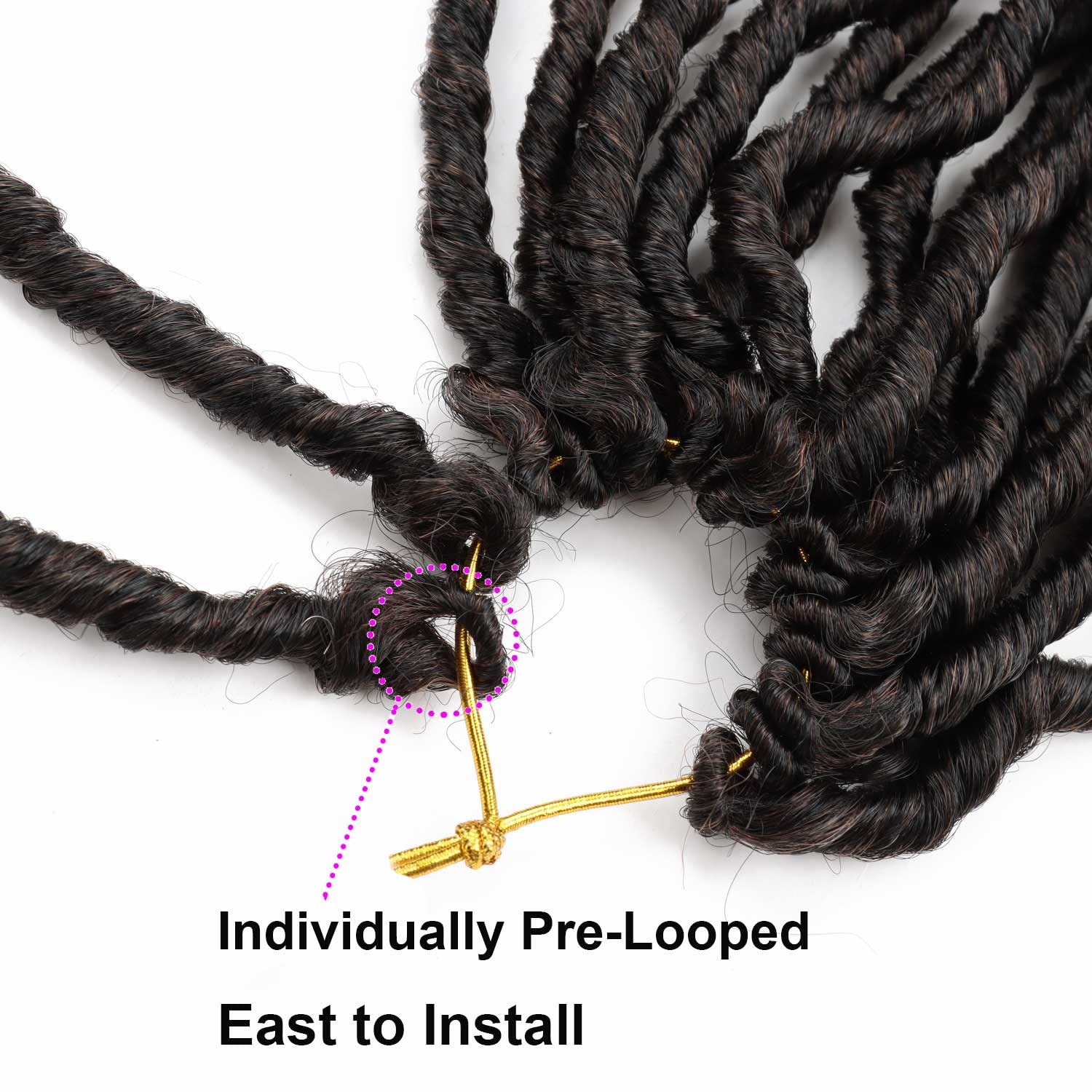 Faux Locs Crochet Hair 24 Inch Soft Locs Crochet Hair Pre Looped 6 Packs Goddess Locs Crochet Braids Crochet Locs For Women (24