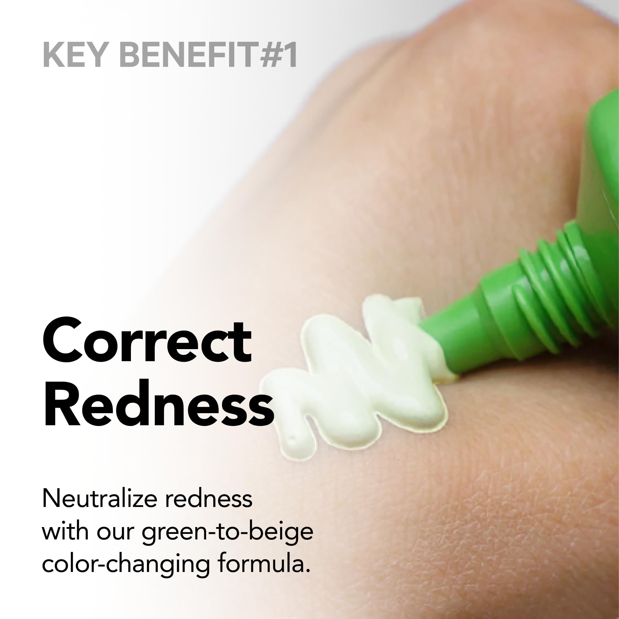 Meebak Anti-Redness Bb Cream Tinted Moisturizer, Redness Relief For Face Cream With Cica Tiger Grass, Korean, Green Concealer Co