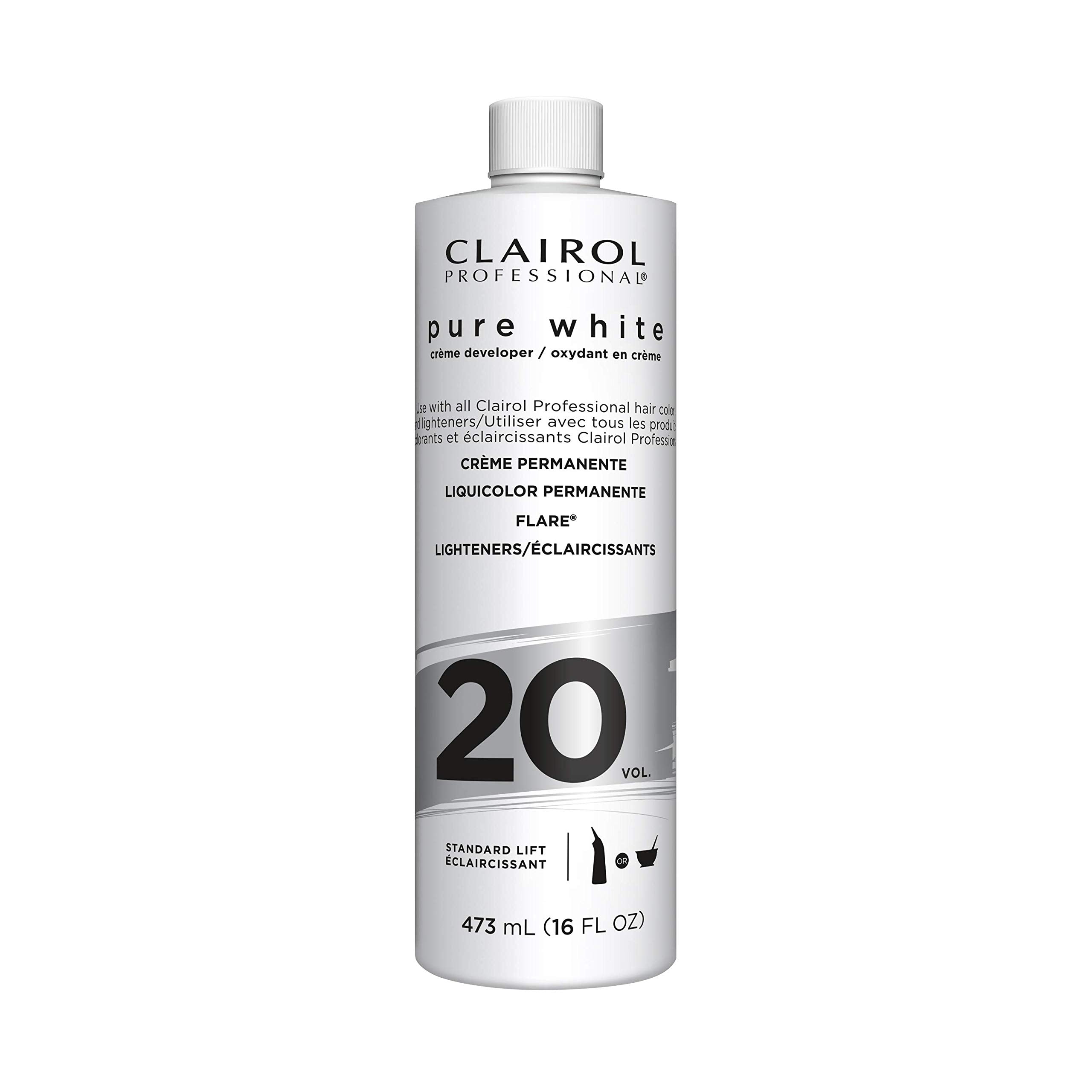Clairol Professional Pure White 20 Volume Crme Developer, 16 Oz (Pack Of 1)