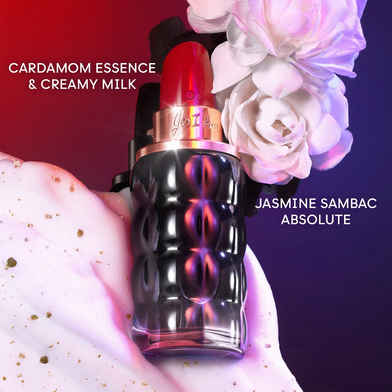 Cacharel Yes I Am, Eau De Parfum For Women, Ambery, Spicy With Notes Of Cardamom & Jasmine Sambac, 1.7 Fl. Oz.