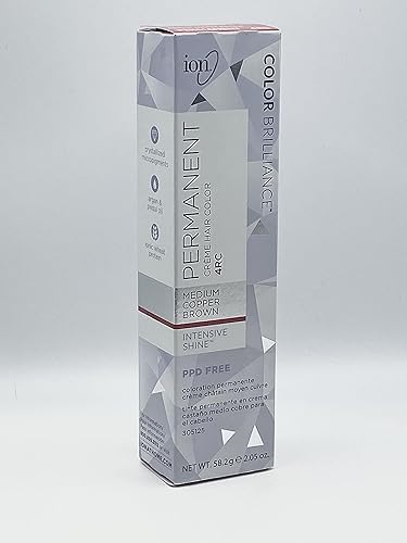Ion 4Rc Medium Copper Brown Permanent Creme Hair Color 4Rc Medium Copper Brown