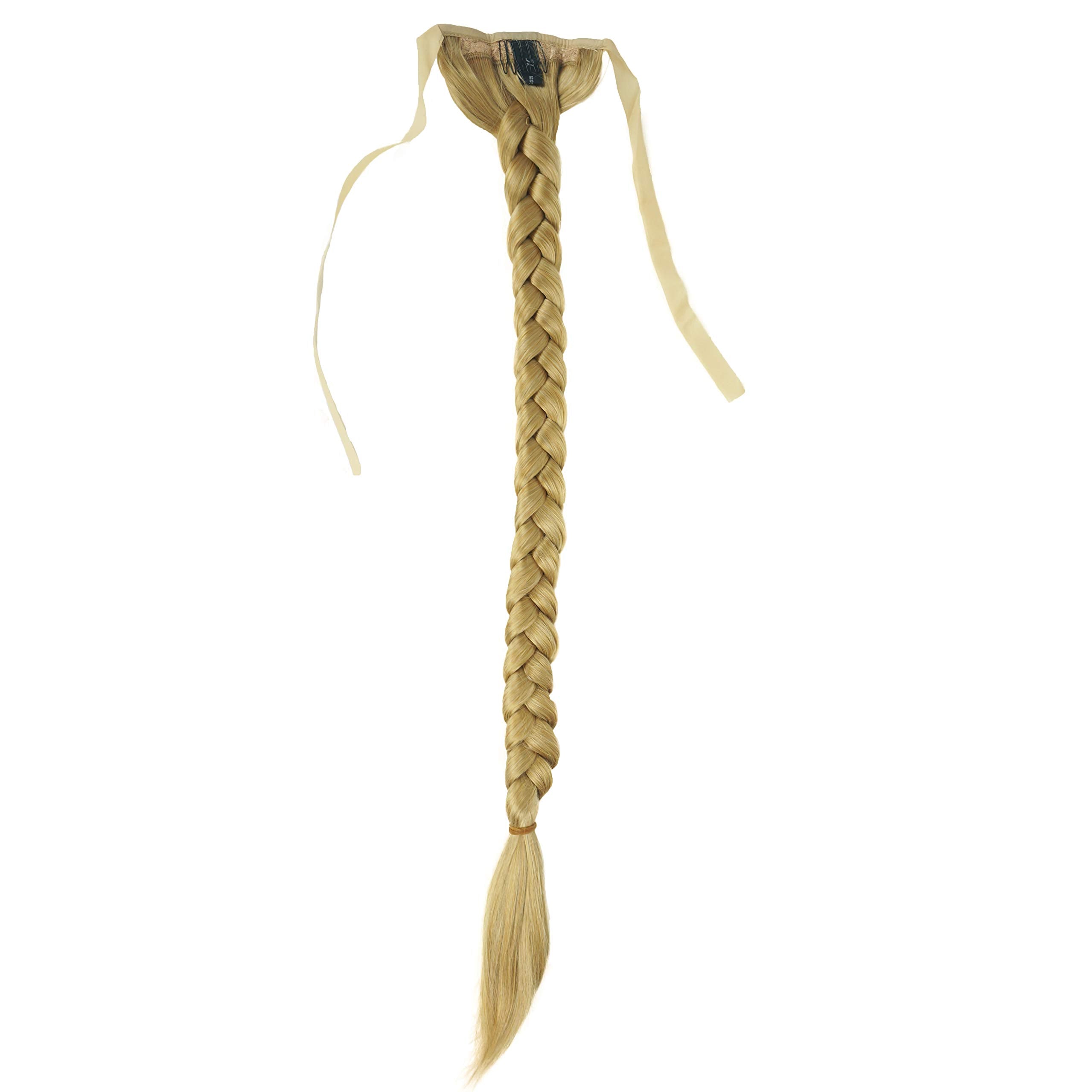 Lydell 24'' Long Fishtail Braid Wrap Around Ponytail Extension Synthetic Hairpiece #24B Light Butterscotch
