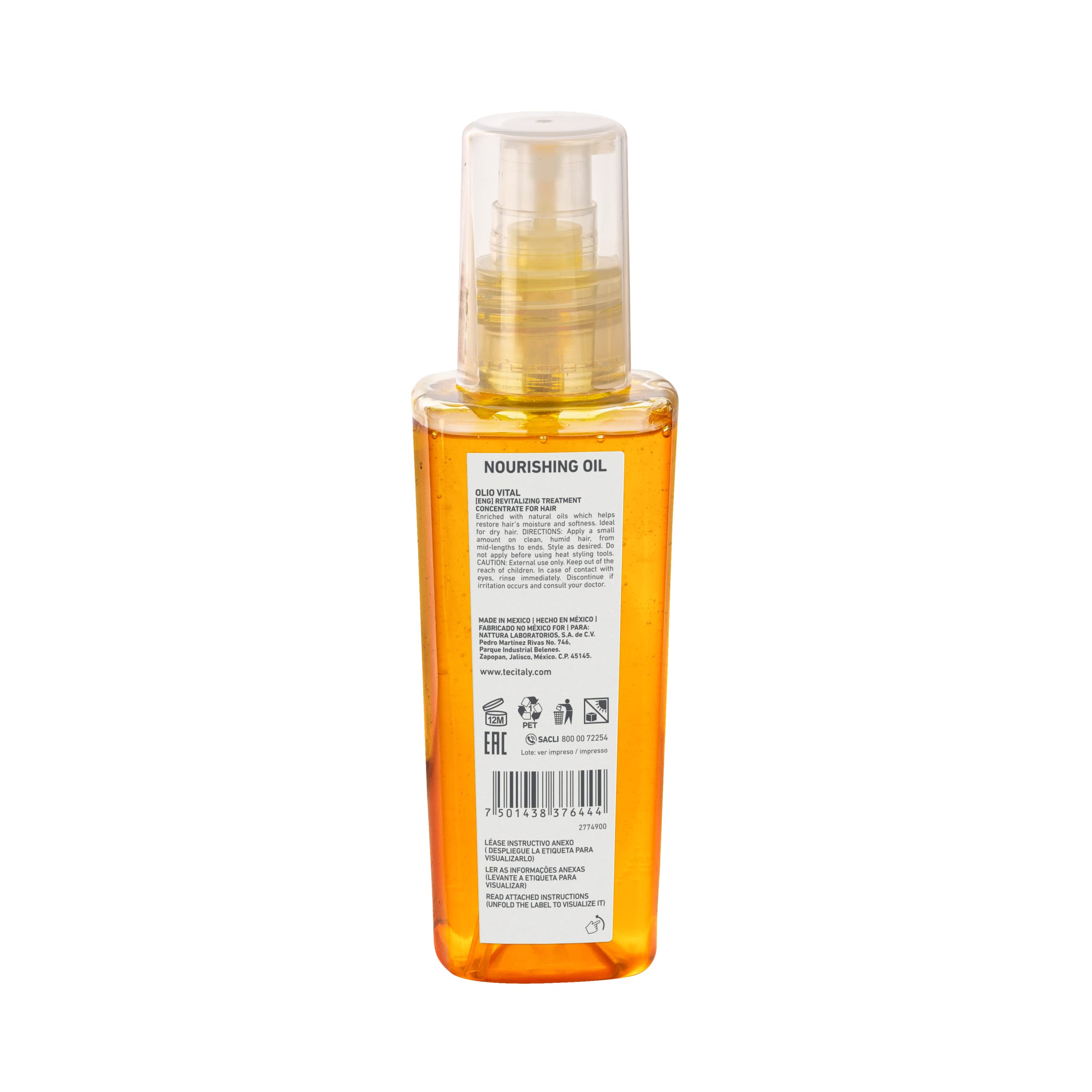 Tec Italy Olio Vital Revitalizing Treatment for Hair & Skin 4.22 oz by Tec Italy