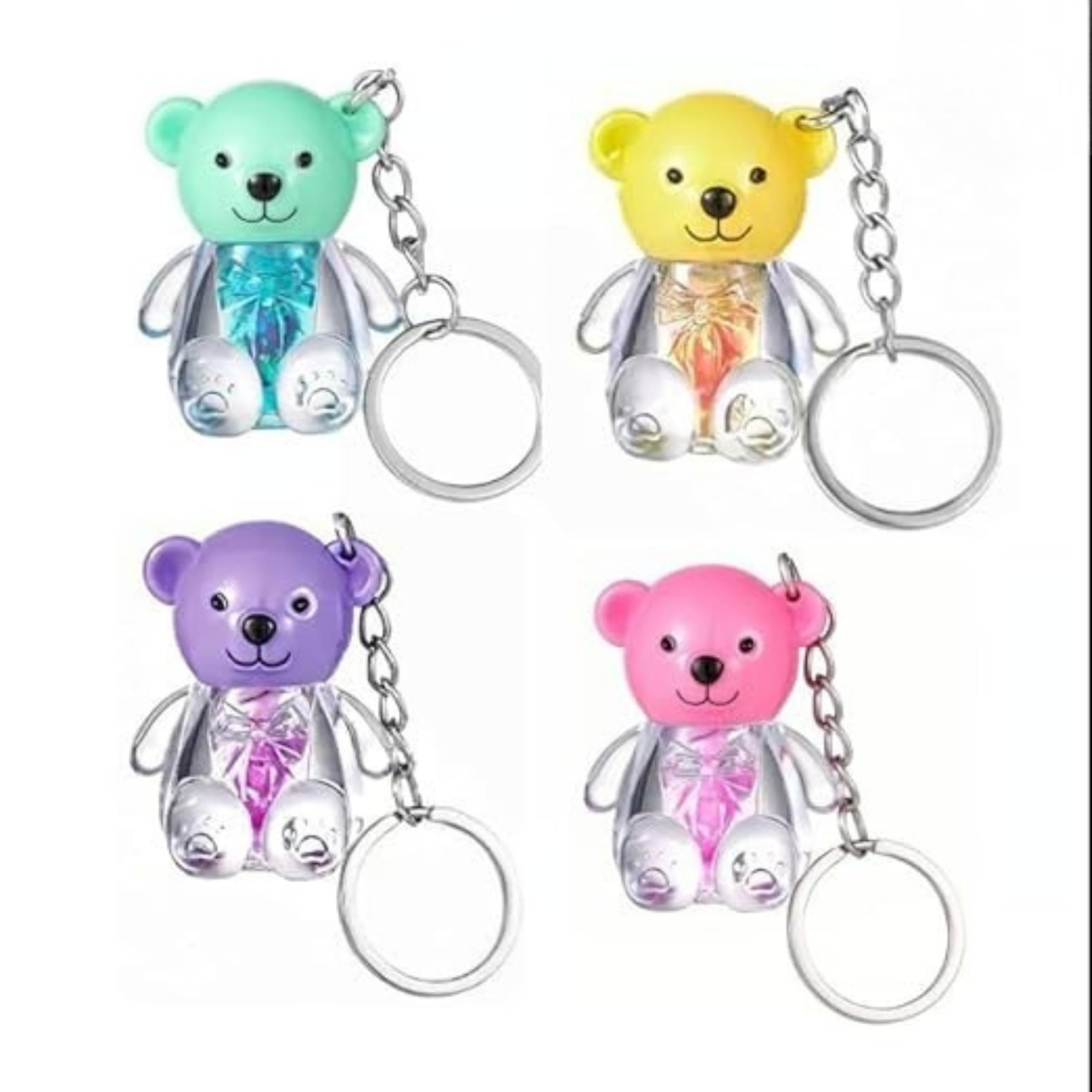 Teddy Bear Glitter Lip Gloss Duo  Pack Of 1 | Waterproof Shimmer Lip Tint | NonSticky Hydrating Gloss For Girls & Teens | Cute