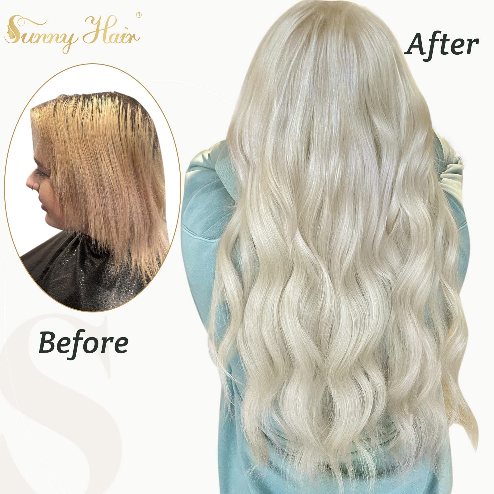 Sunny Blonde Itip Hair Extension Real Human Hair I Tip Real Human Hair Extensions Platinum Blonde Cold Fusion Human Hair Extensi