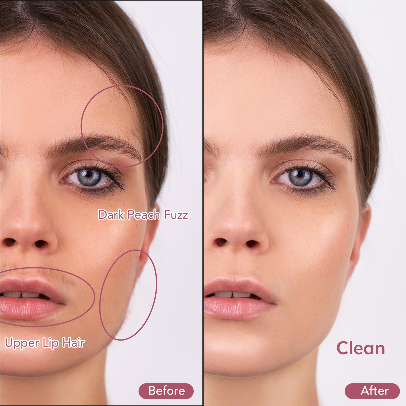 Pelcas Electric Dermaplaning Tool Kit With Led Light, Mini Face Dermaplaning Razor With 6 Replace Blades, Painless 3 Speeds Faci