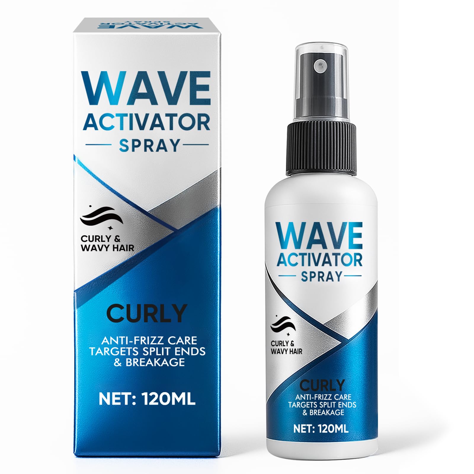 Bounce Better Wave Activator Spray with Coconut Oil & Aloe Vera, Define Your Natural Curls with Ease Enhances Waves, Curls, & Co