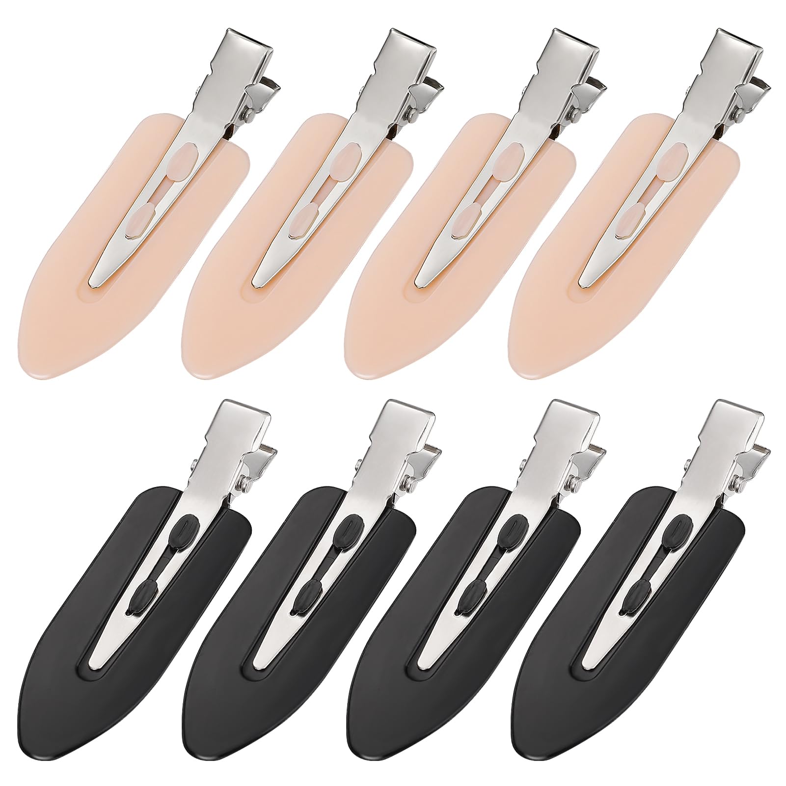 8Pcs No Bend No Crease Hair Clips - Styling Duck Bill Clips Alligator Hair Barrettes for Styling Sectioning for Salon Hairstyle 