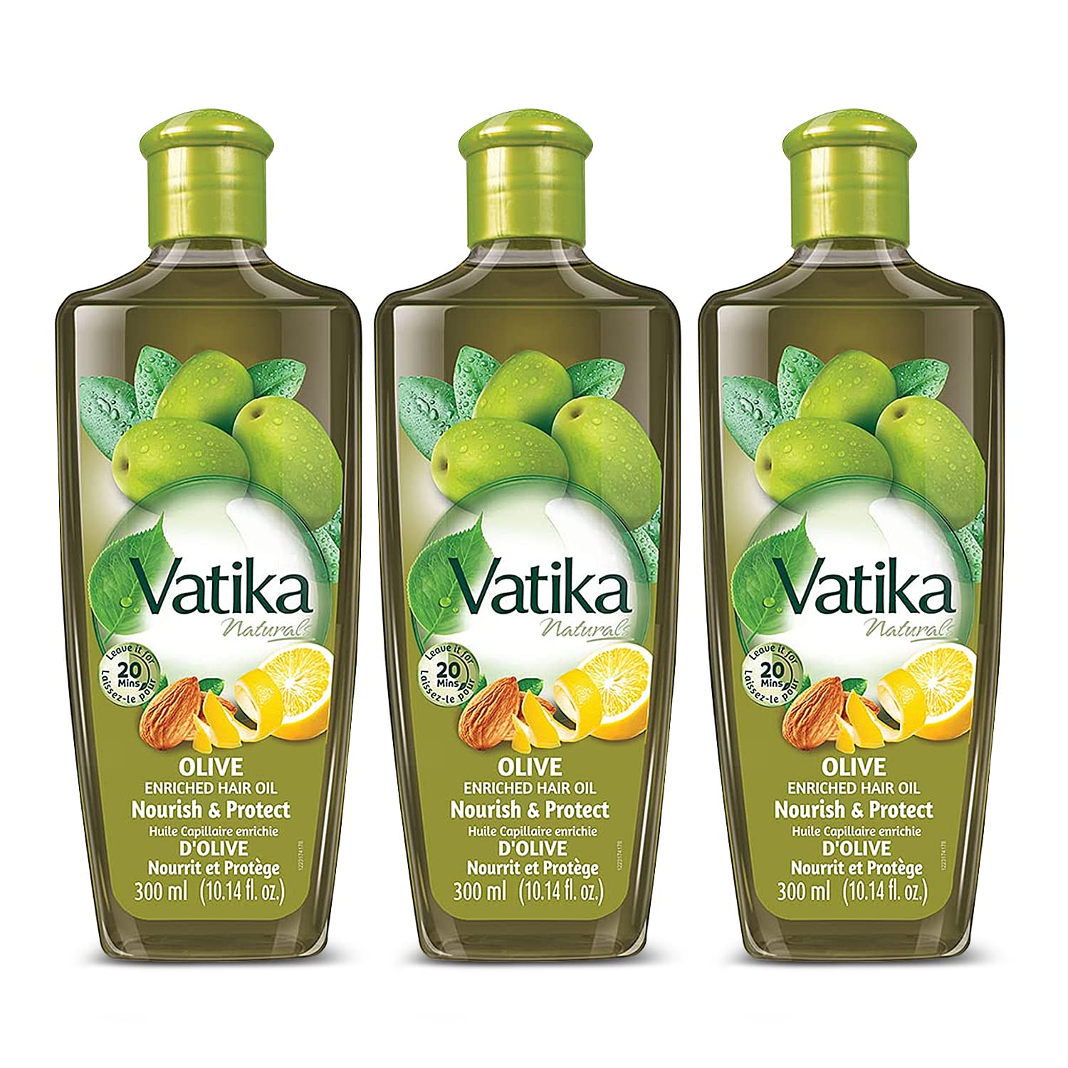 Vatika Naturals Olive Enriched Hair Oil - Nourish & Protect - Strong, Healthy Hair - Lightweight, Non-Greasy - Infused with Natu
