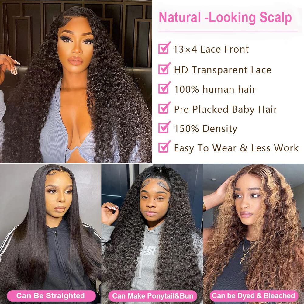 13X4 Lace Frontal Closure Kinky Curly Lace Frontal Closure 18 Inch Unprocessed Brazilian Virgin Hair Hd Lace Closure Ear To Ear