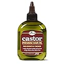 Difeel 99% Natural Premium Hair Oil - Pro-Growth Castor Hair Oil 7.1 Oz. - Natural Castor Oil For Hair Growth