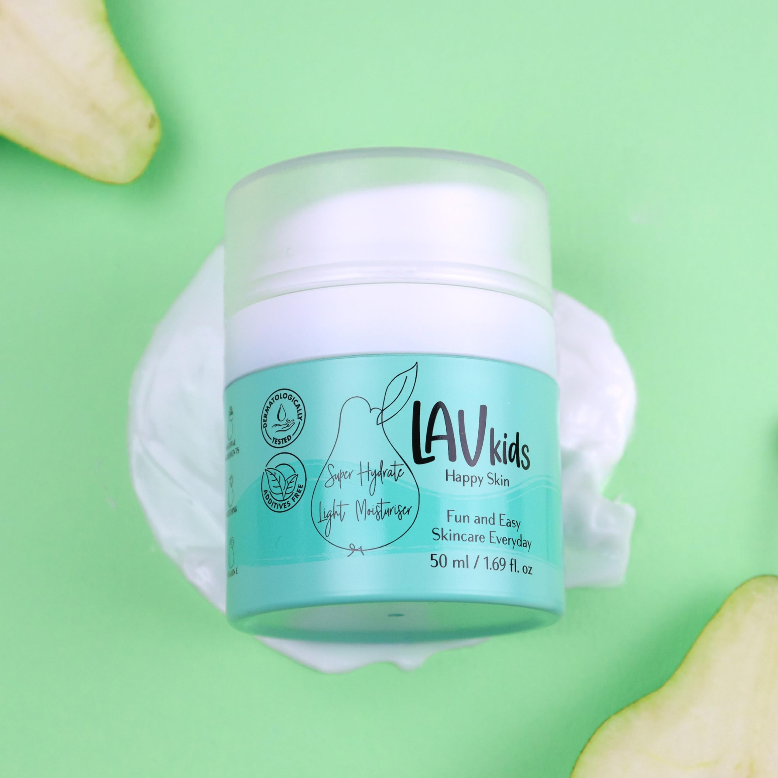 LAV KIDS Super Hydrate Light Face Moisturise with Aloe vera, Sweet Almond Oil and Shea Butter 50ml, Gentle Kids and Baby Moistur