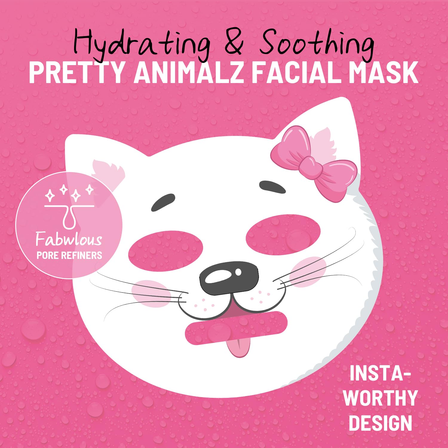 Irev Sheet Mask Skin Care, Animal Character Sheet Masks, Face Mask Skincare, Beauty Facial Mask Spa Face Mask, Soothing Face She