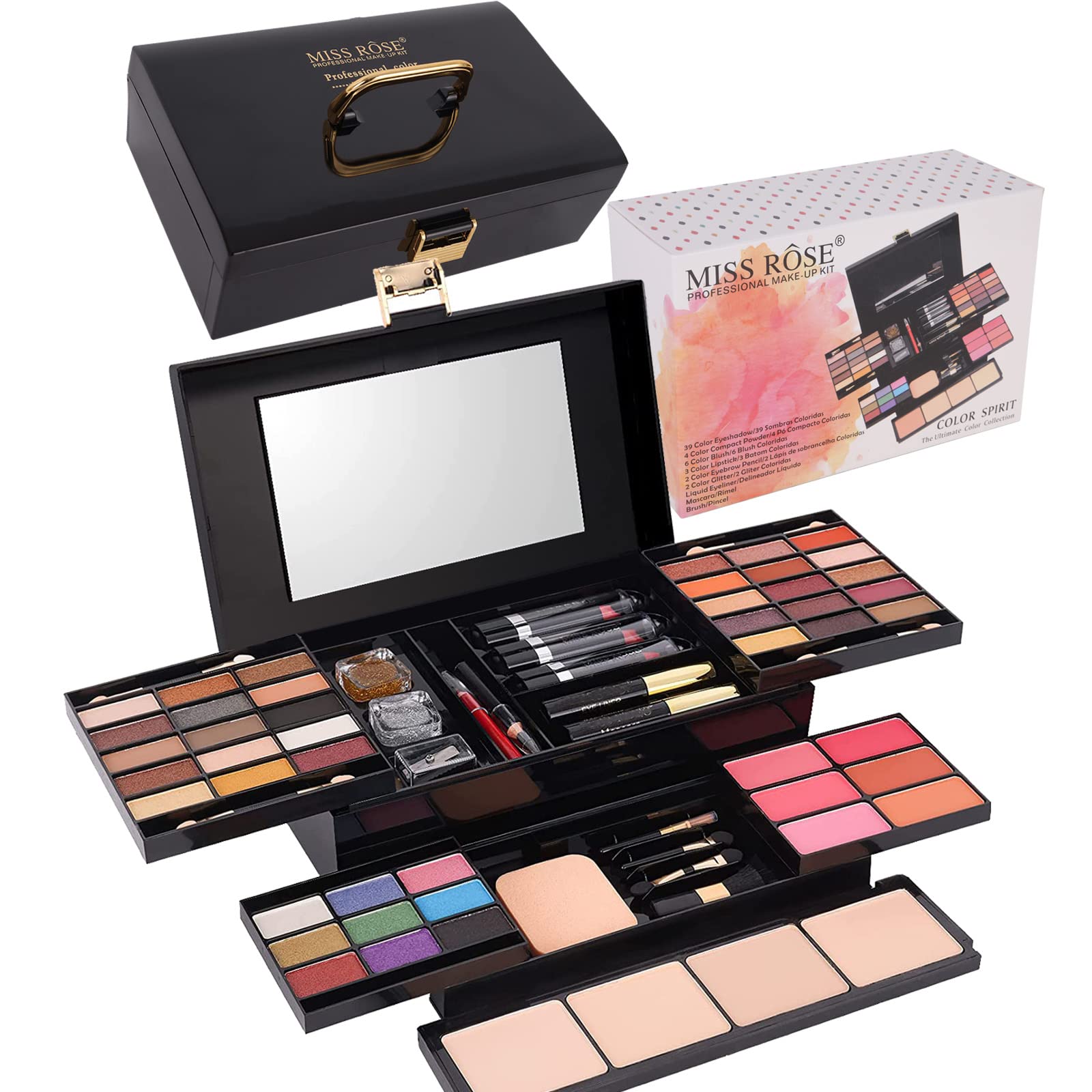 58 Colors Professional Makeup Kit For Women Full Kit, All In One Makeup Set For Women Girls Beginner, Makeup Gift Set With Eye S